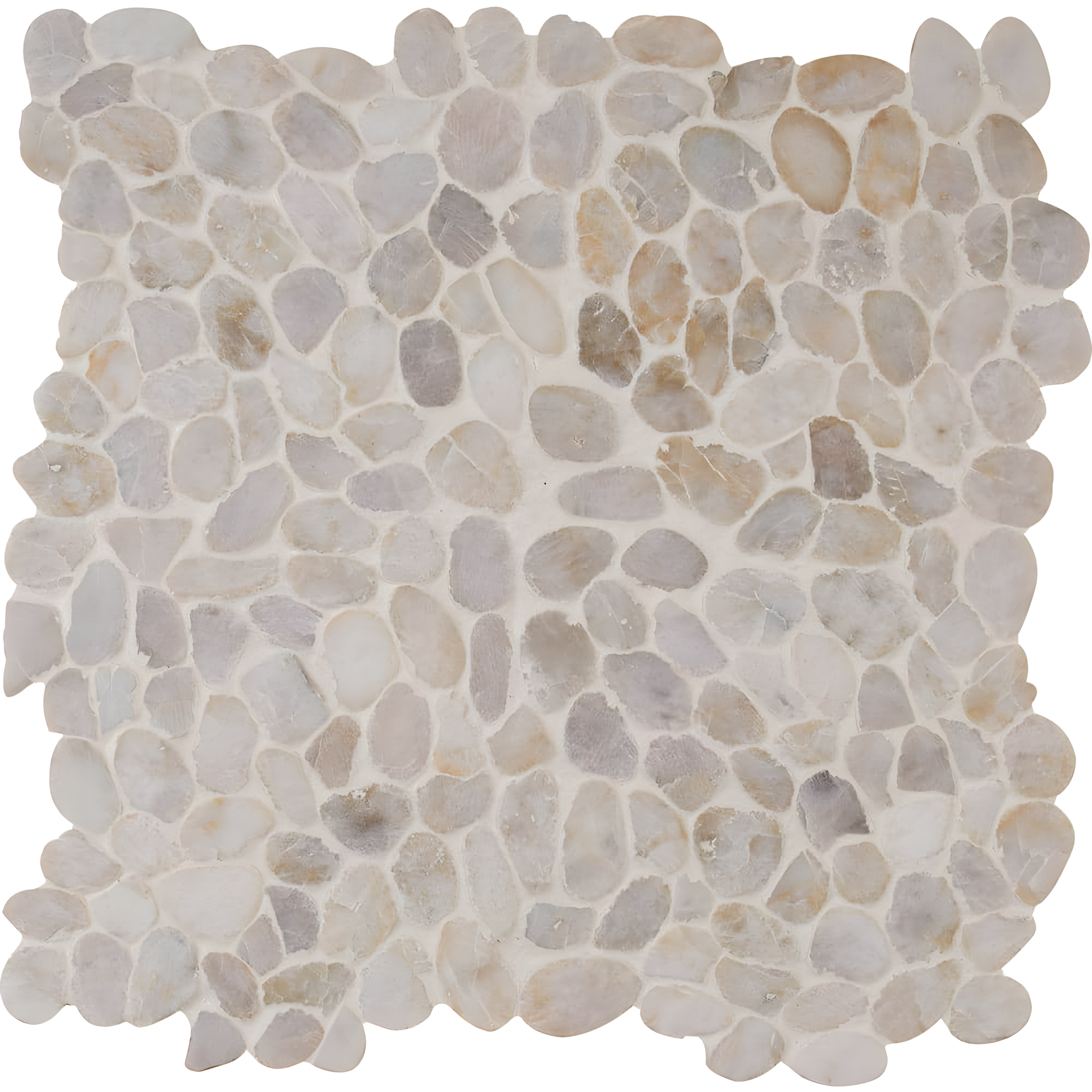 12" x 12" Natural Stone Pebbles/Rocks Mosaic Floor & Wall Tile