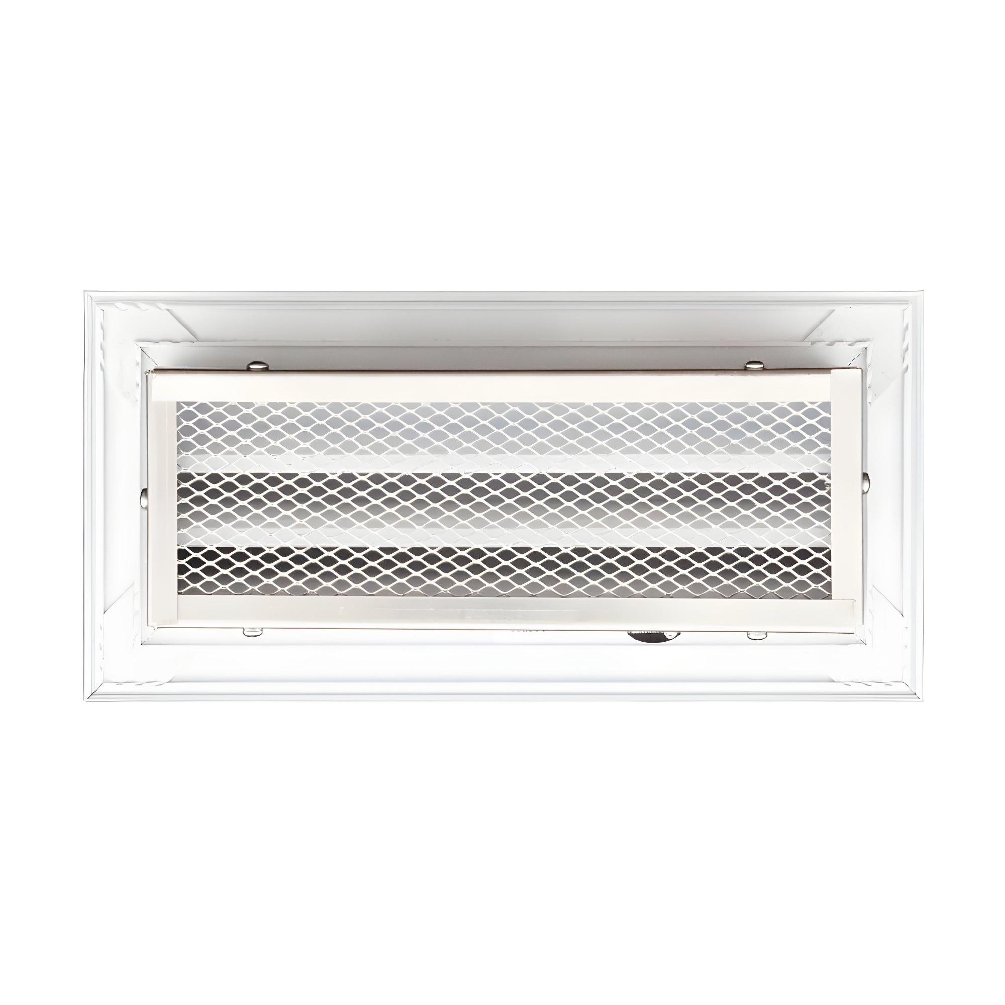 14 in. x 6 in. Aluminum Exterior Return Air Grille in White