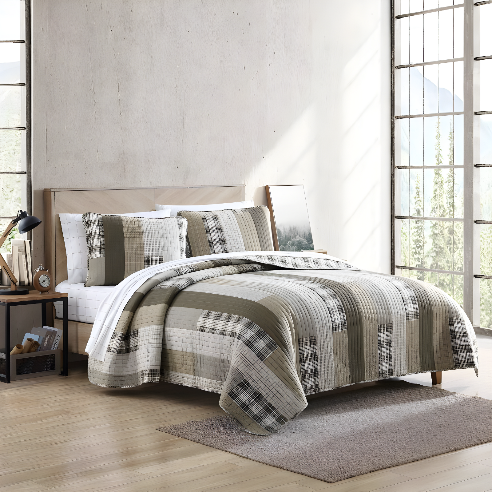Eddie Bauer Eddie Bauer Fairview Cotton Reversible Quilt Set