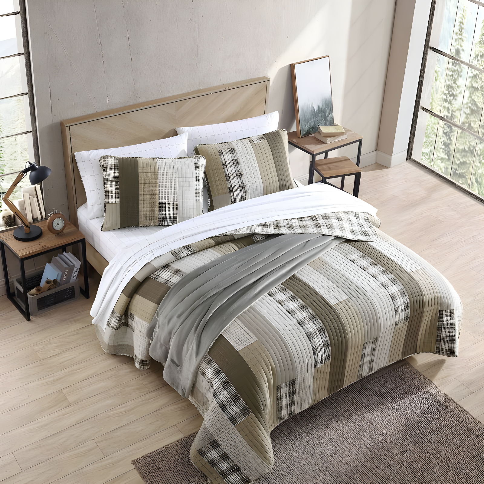 Eddie Bauer Eddie Bauer Fairview Cotton Reversible Quilt Set