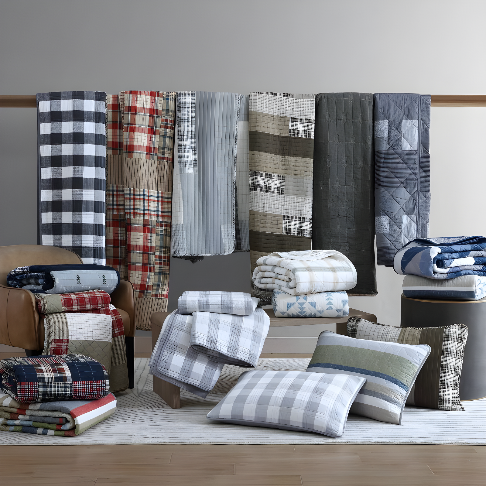 Eddie Bauer Eddie Bauer Fairview Cotton Reversible Quilt Set