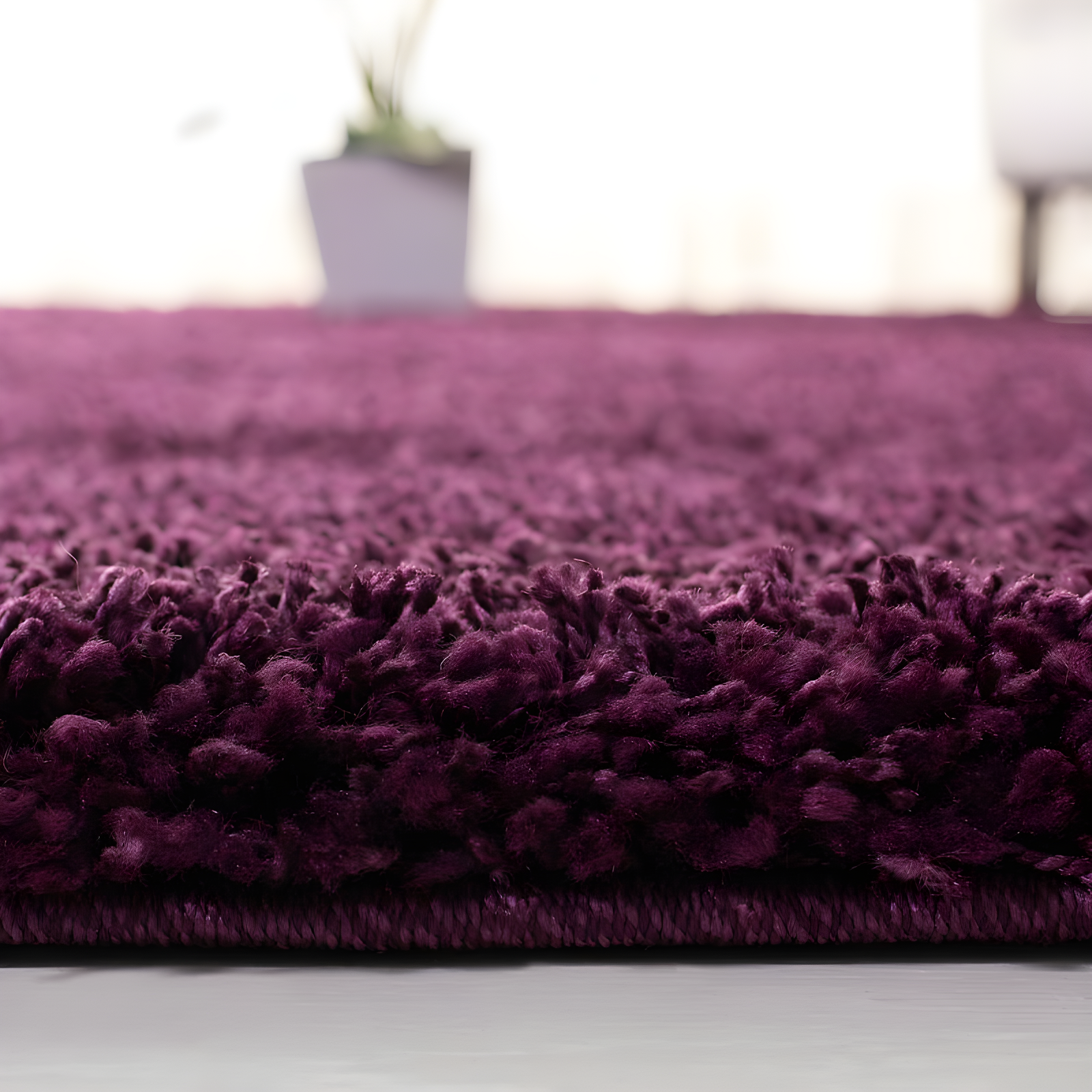 Shag SG151 Power Loomed Area Rug - Purple - 6'7"x6'7" - Safavieh.