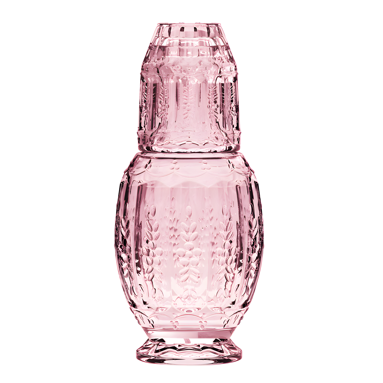 Elle Decor 2-Piece Carafe and Cup Set, Vintage Pink | Wayfair