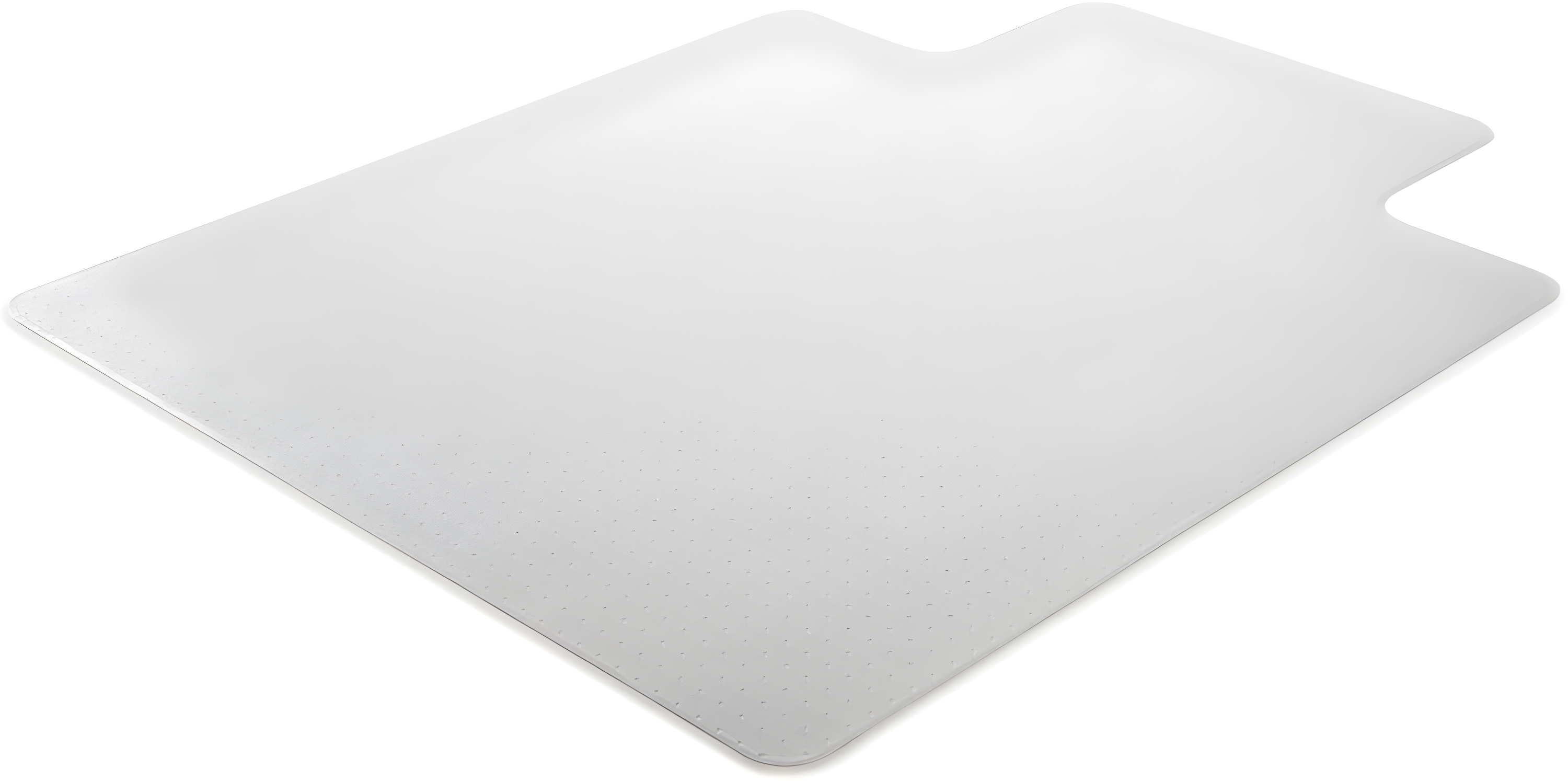 Lorell - Standard Lip Low-pile Chairmat - Carpeted Floor - Lip Size 10" - Vinyl - Clear - 48"