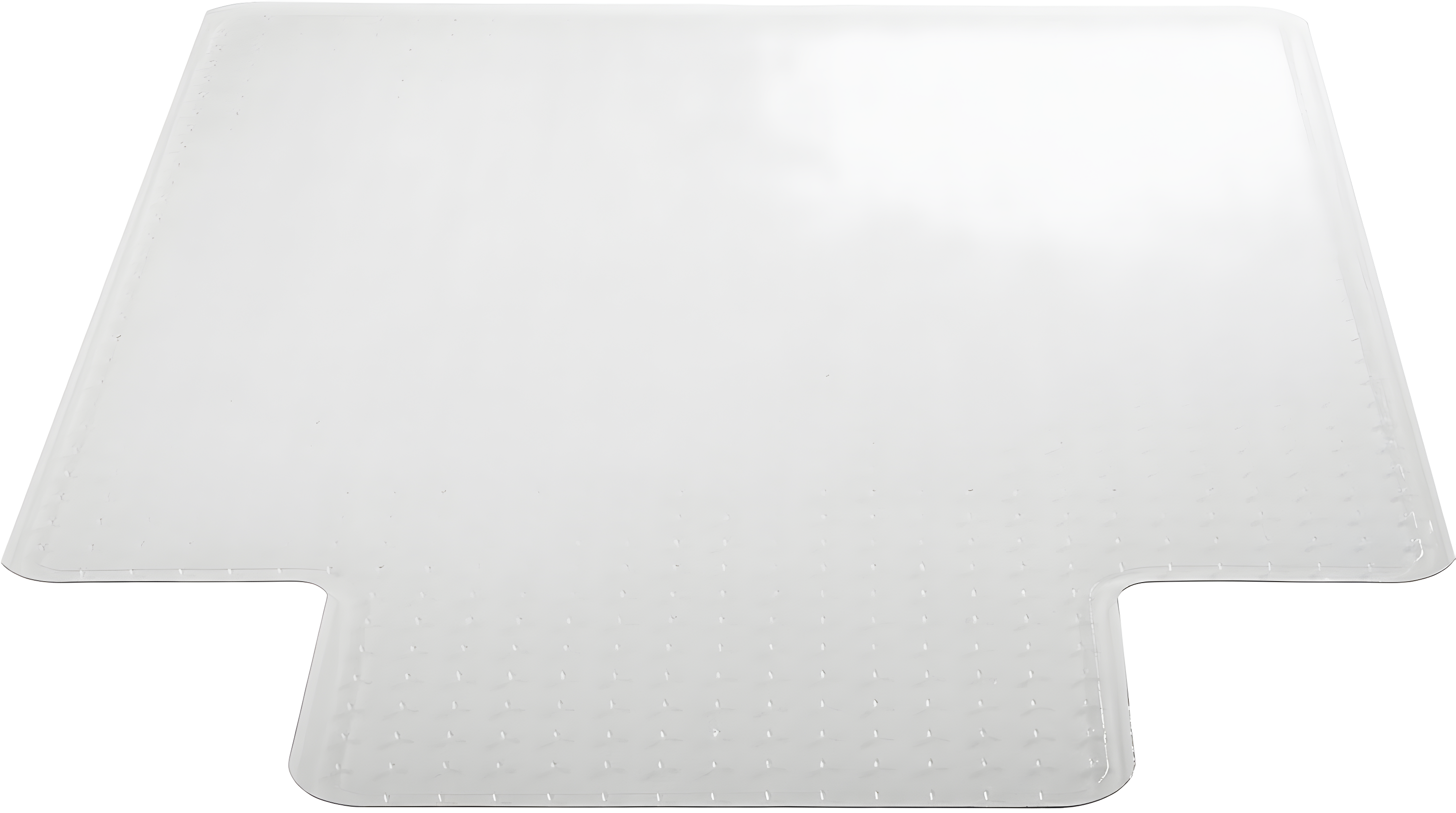 Lorell - Standard Lip Low-pile Chairmat - Carpeted Floor - Lip Size 10" - Vinyl - Clear - 48"