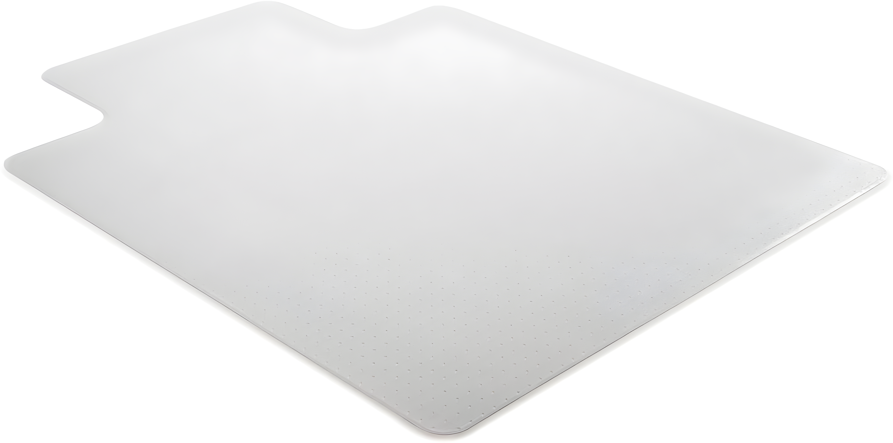 Lorell - Standard Lip Low-pile Chairmat - Carpeted Floor - Lip Size 10" - Vinyl - Clear - 48"