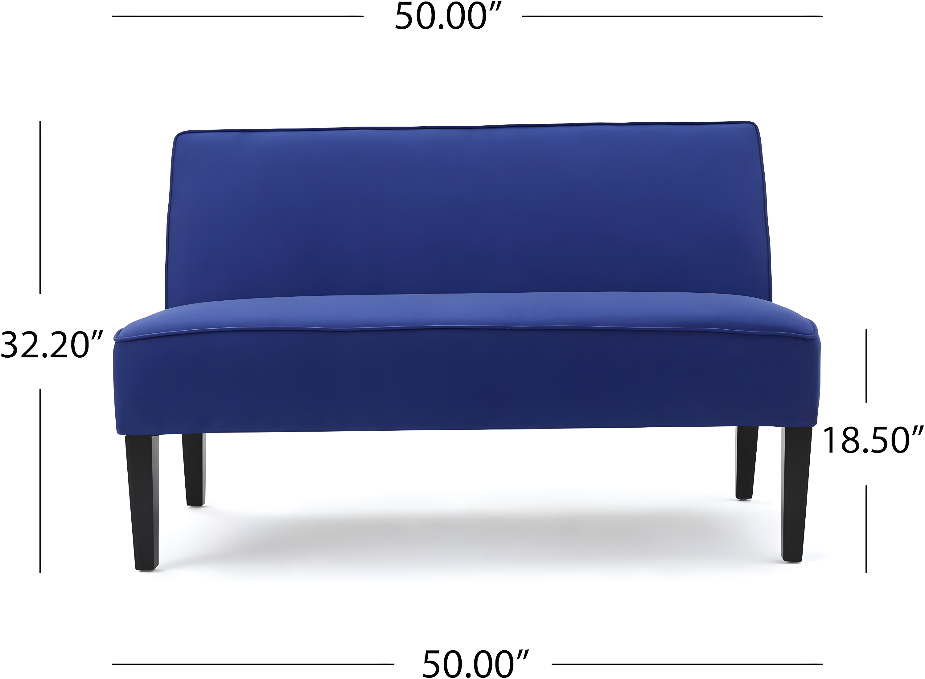 Christopher Knight Home Dejon Loveseat Royal Blue : Upholstered Polyester, Spot Clean, 2-Seater Couch