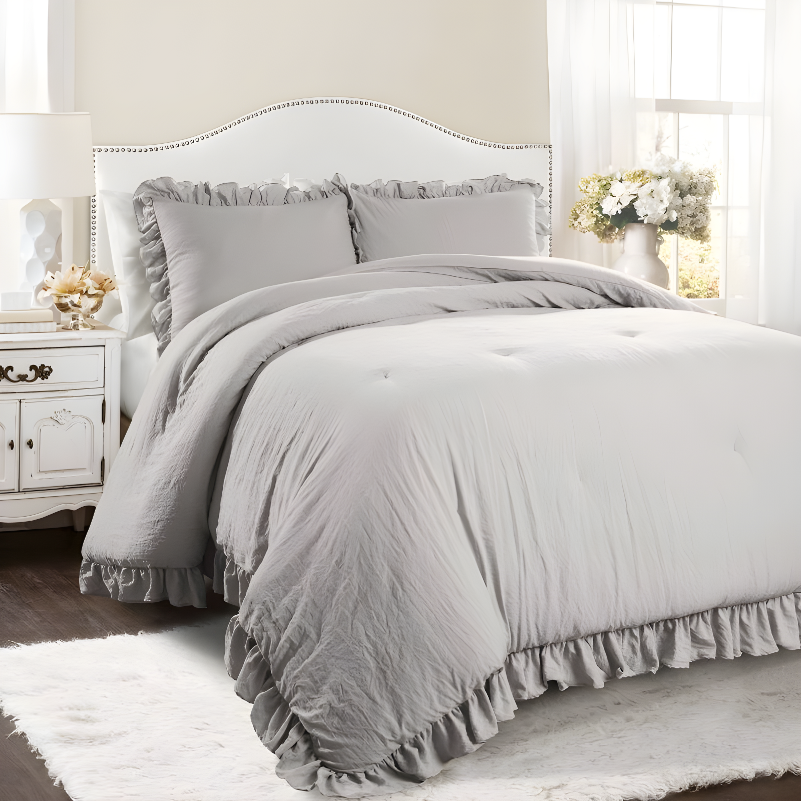 Lush Decor Reyna Microfiber 3 Piece Comforter Set