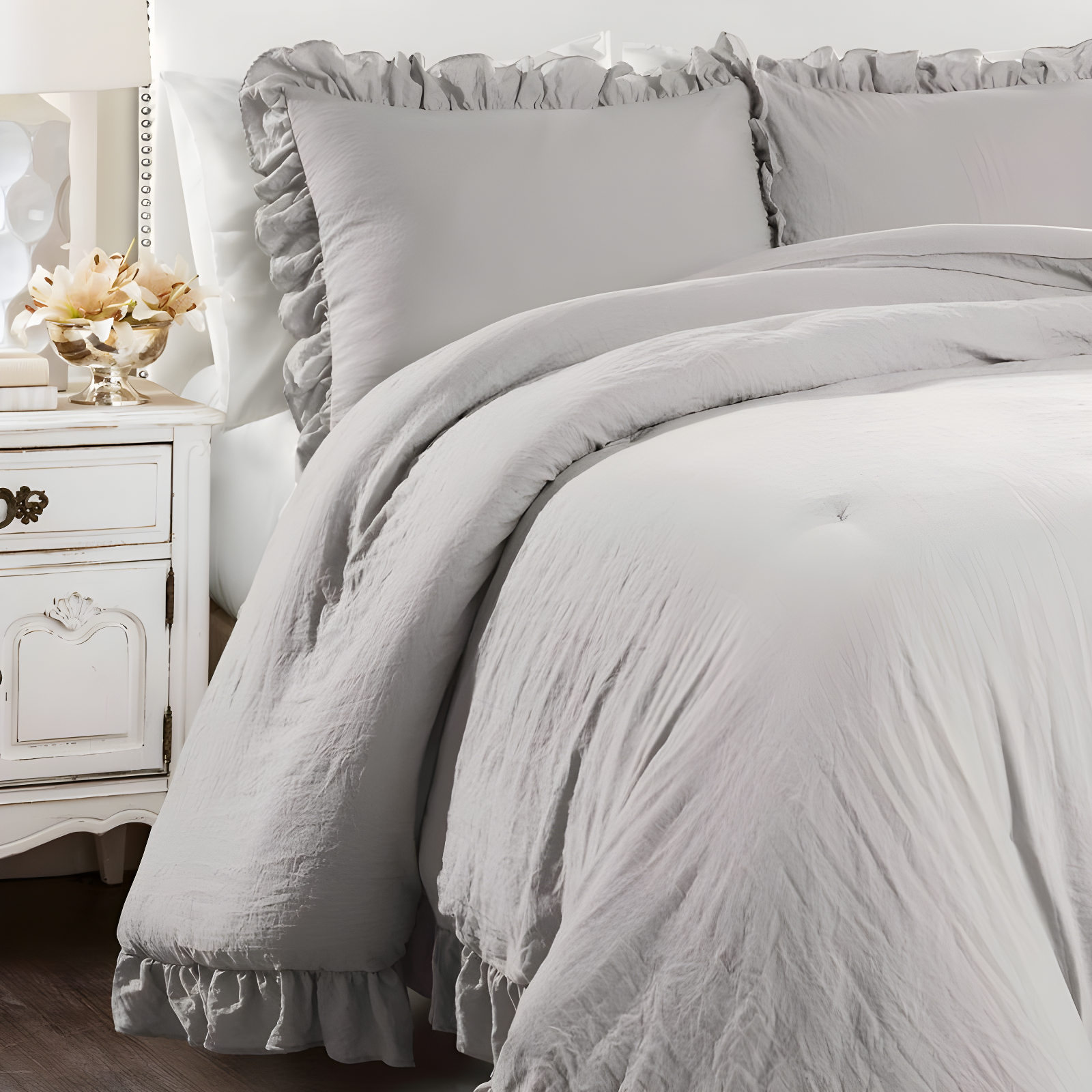 Lush Decor Reyna Microfiber 3 Piece Comforter Set