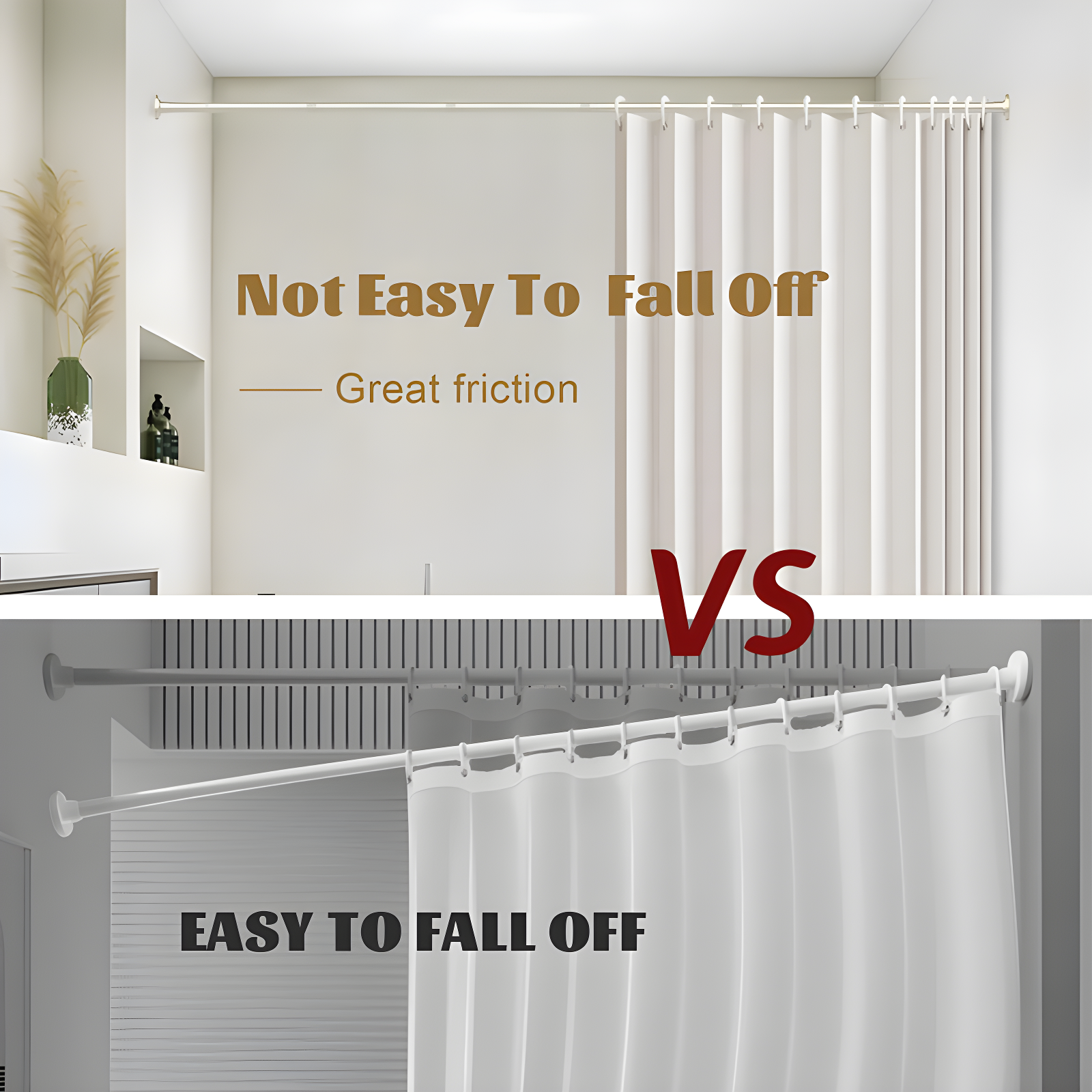 Glorbu 80'' Shower Curtain Rod