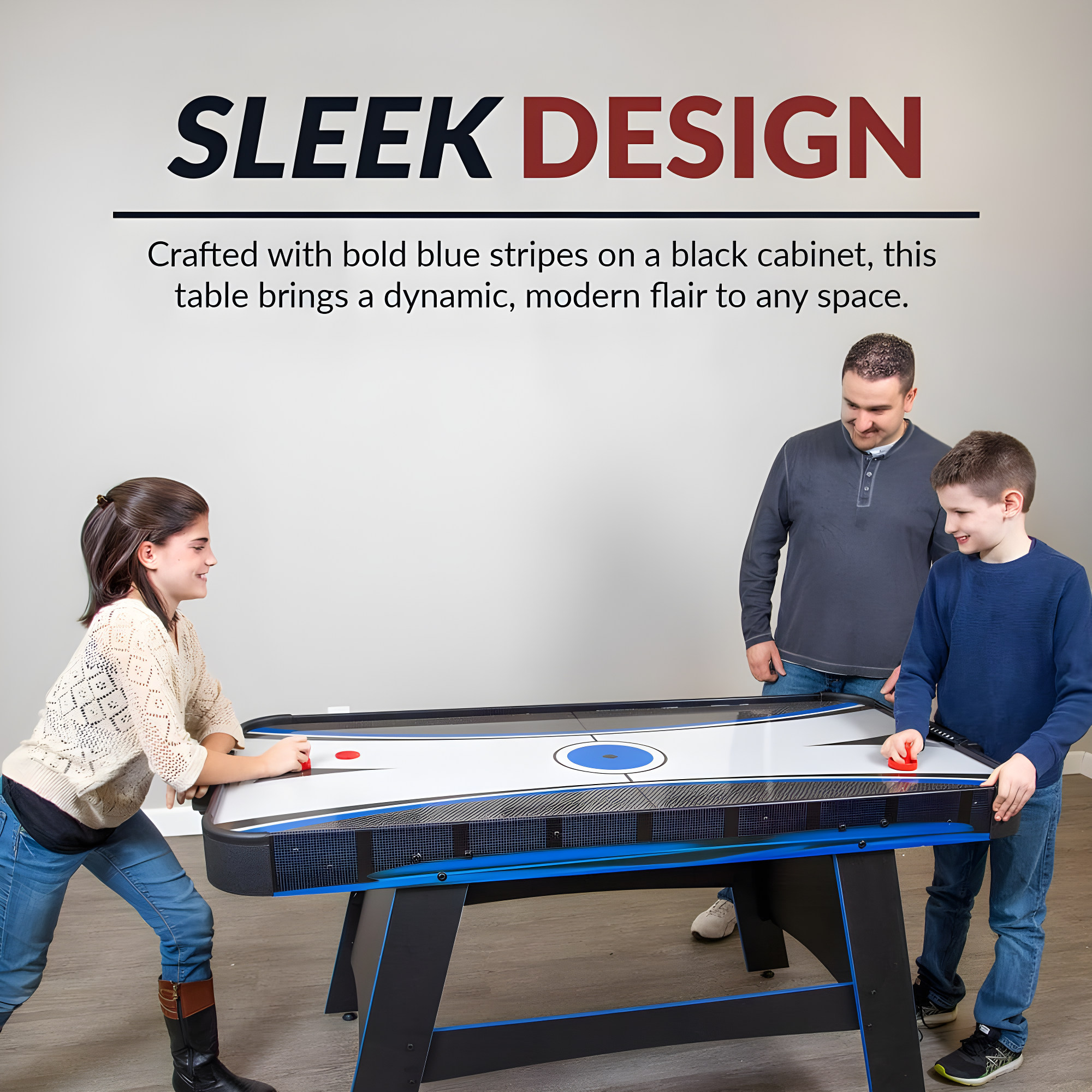 Hathaway Games 5' Two Player Air Hockey Table with Manual Scoreboard