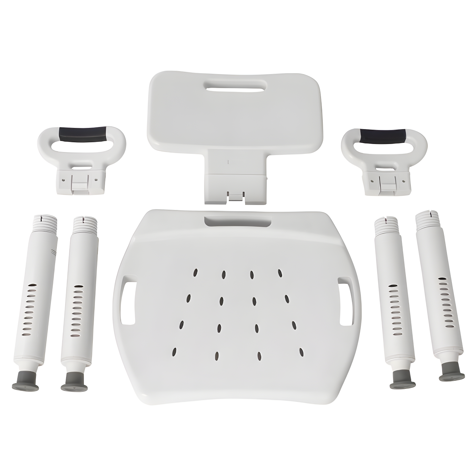 Drive Medical RTL12505 Premium Series Shower Chair with Back and Arms