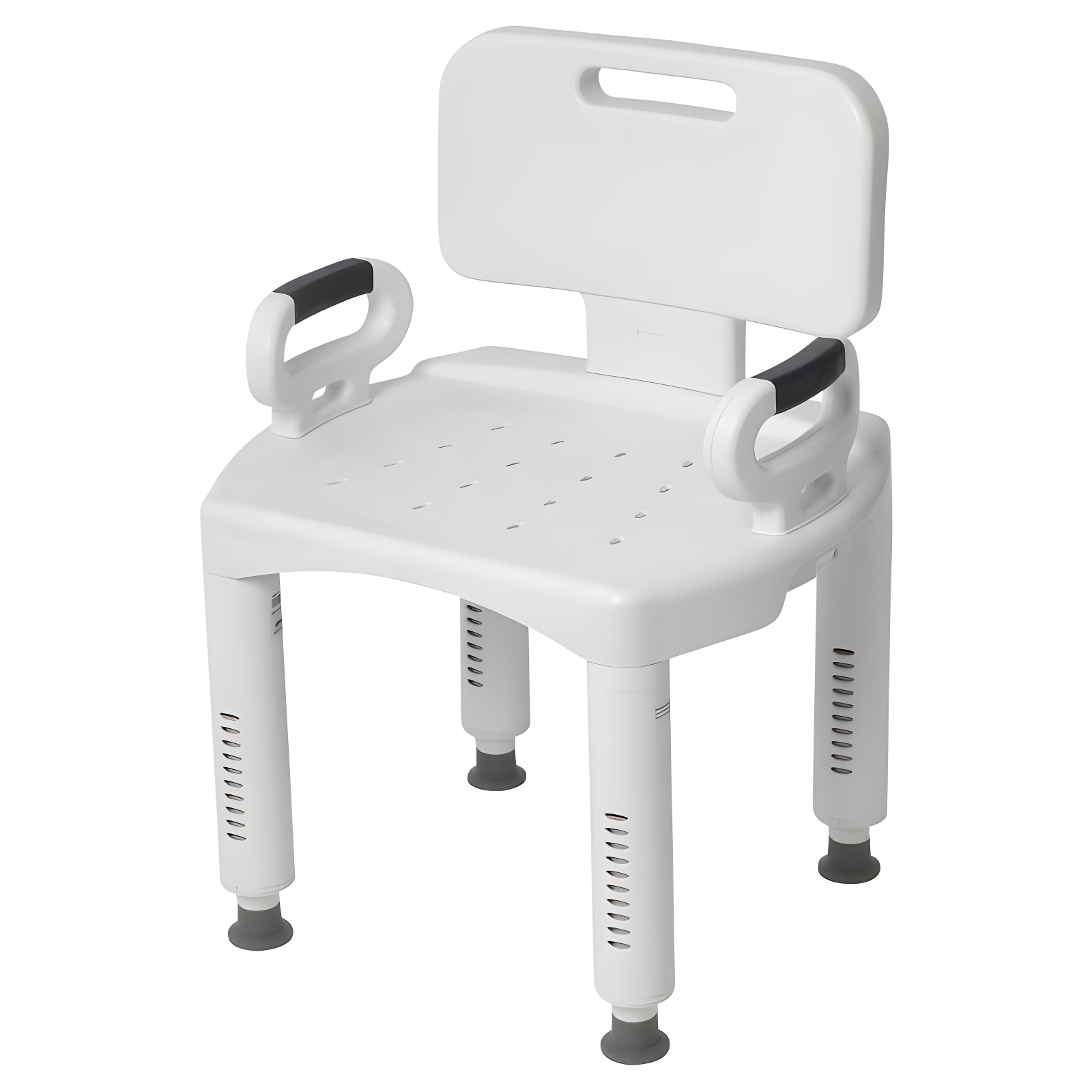 Drive Medical RTL12505 Premium Series Shower Chair with Back and Arms