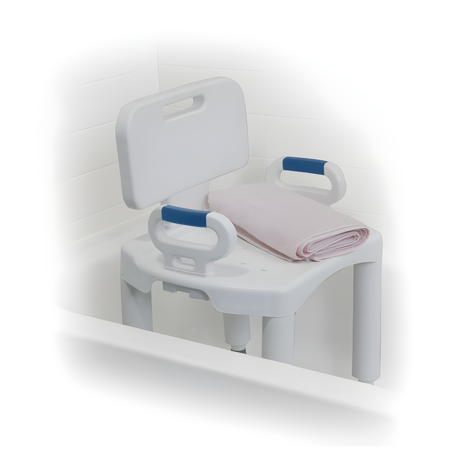 Drive Medical RTL12505 Premium Series Shower Chair with Back and Arms