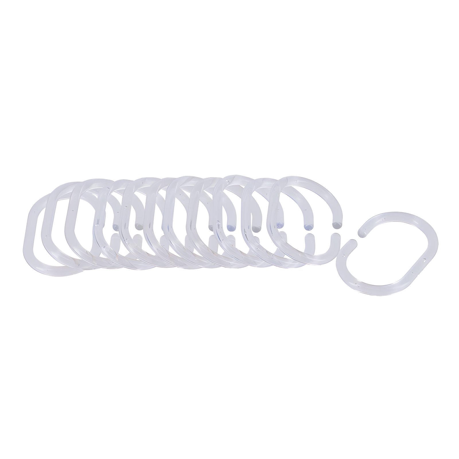 Evideco Solid Plastic Shower Curtain Hooks Rings & Reviews | Wayfair