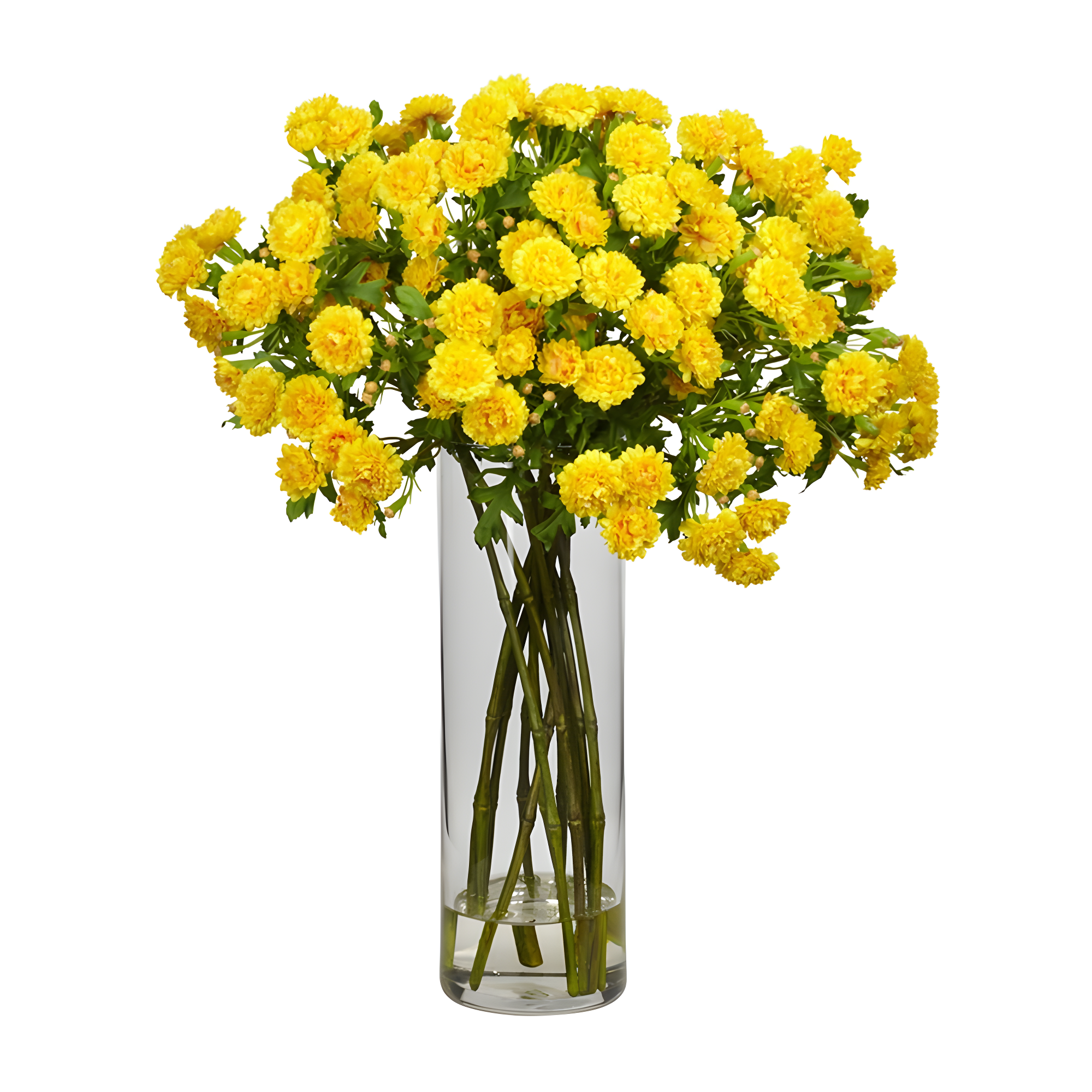Nearly Natural Japanese Artificial Flower Arrangement, Yellow