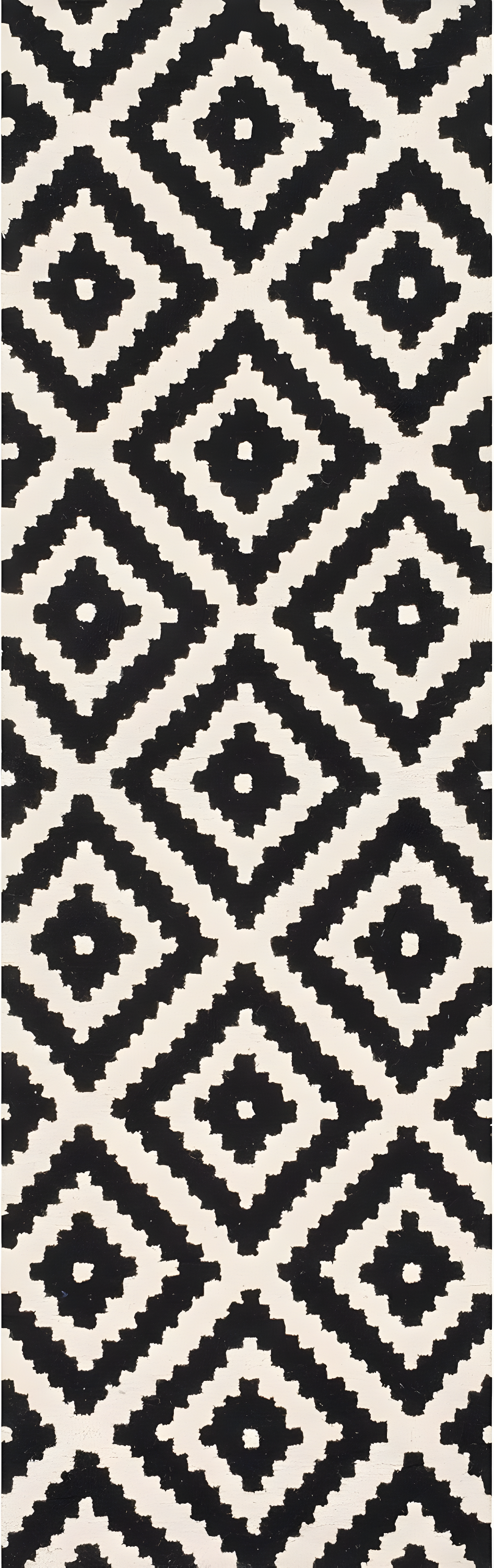 Nuloom Kellee Geometric 2x8 Wool Runner Indoor Area Rug for Living Room Bedroom Dining Room Entryway Hallway Kitchen, Beige/Brown