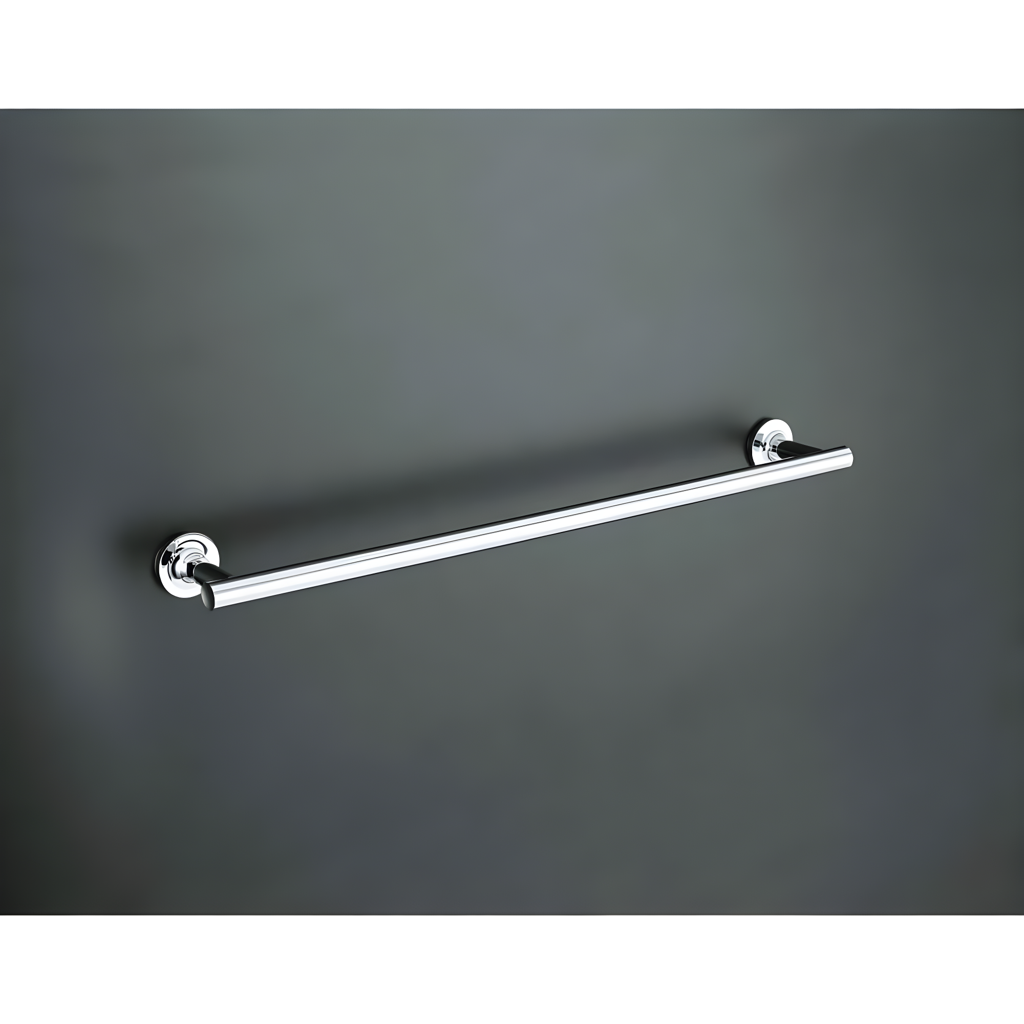 Purist® 24" Wall Mounted Round Towel Bar, Metal Wall-Mounted Towel Holder
