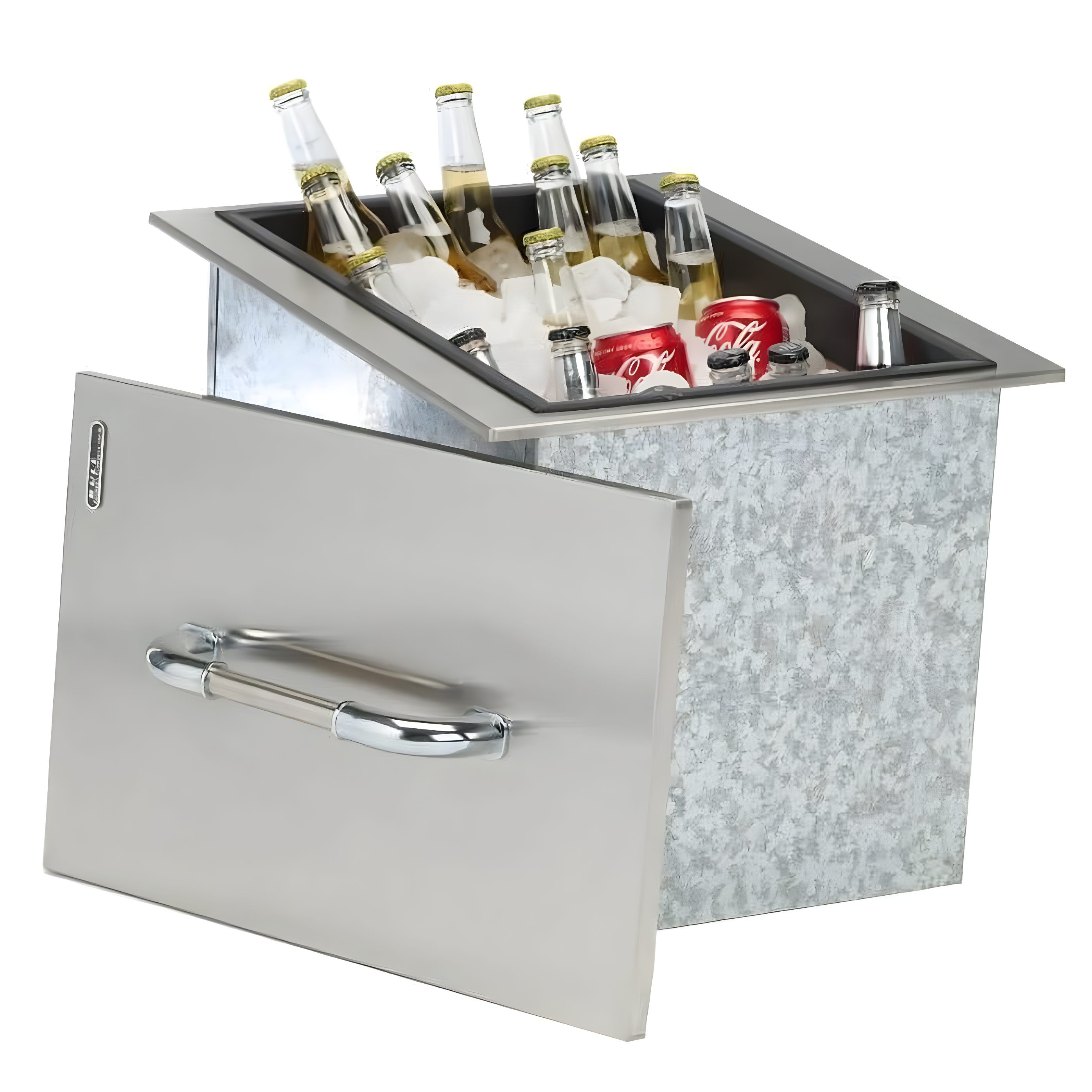 Bull Outdoor Products SS Beverage Ice Chest Condiment Tray Cooler