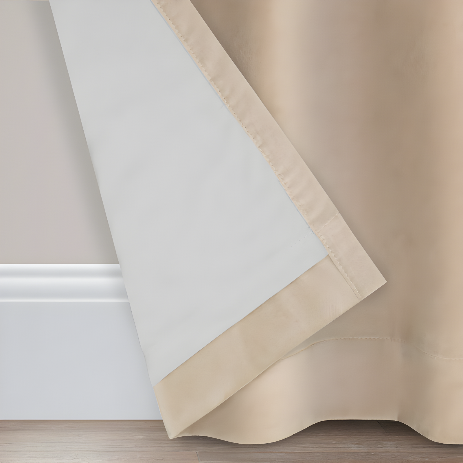 Eclipse Eclipse Luxury Cotton Velvet 100% Blackout Rod Pocket Back Tab Curtain Panel