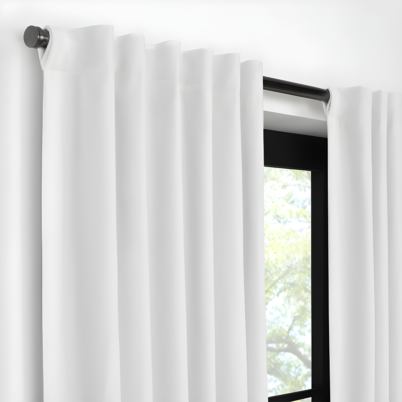 Eclipse Eclipse Luxury Cotton Velvet 100% Blackout Rod Pocket Back Tab Curtain Panel