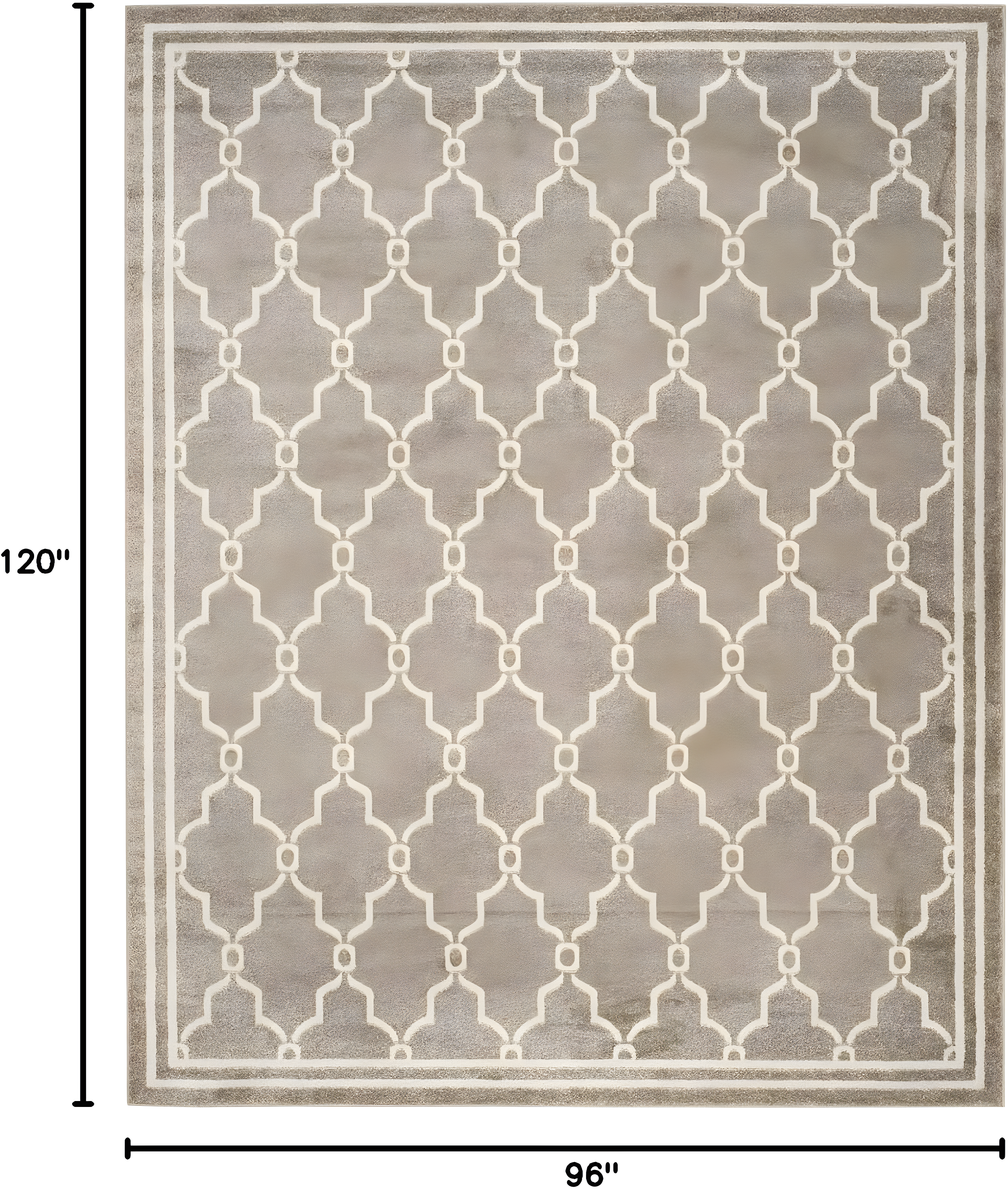 Amherst AMT414 Power Loomed Indoor Area Rug - Wheat/Beige - 8'x10' - Safavieh
