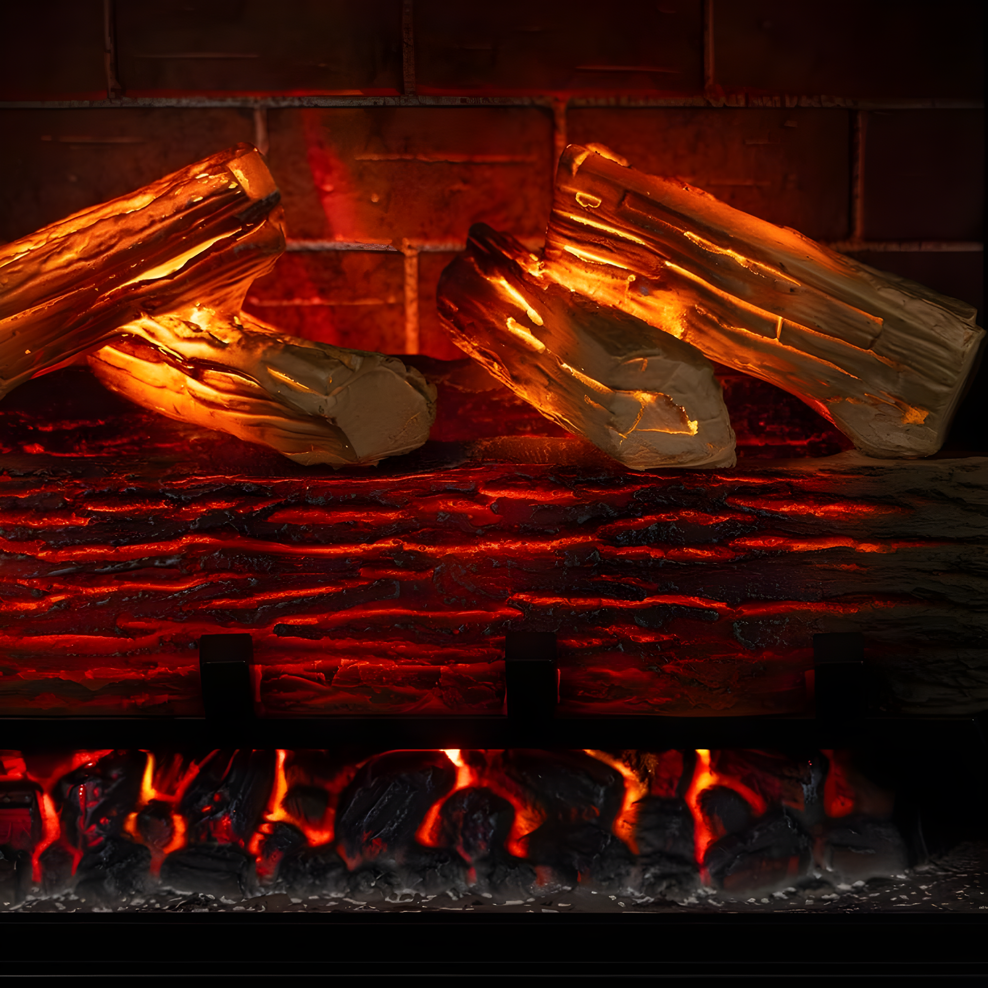 Uptown 33" Infrared Electric Fireplace Insert Heater with Trim Kit, Compatible with Alexa & Google, Remote Control