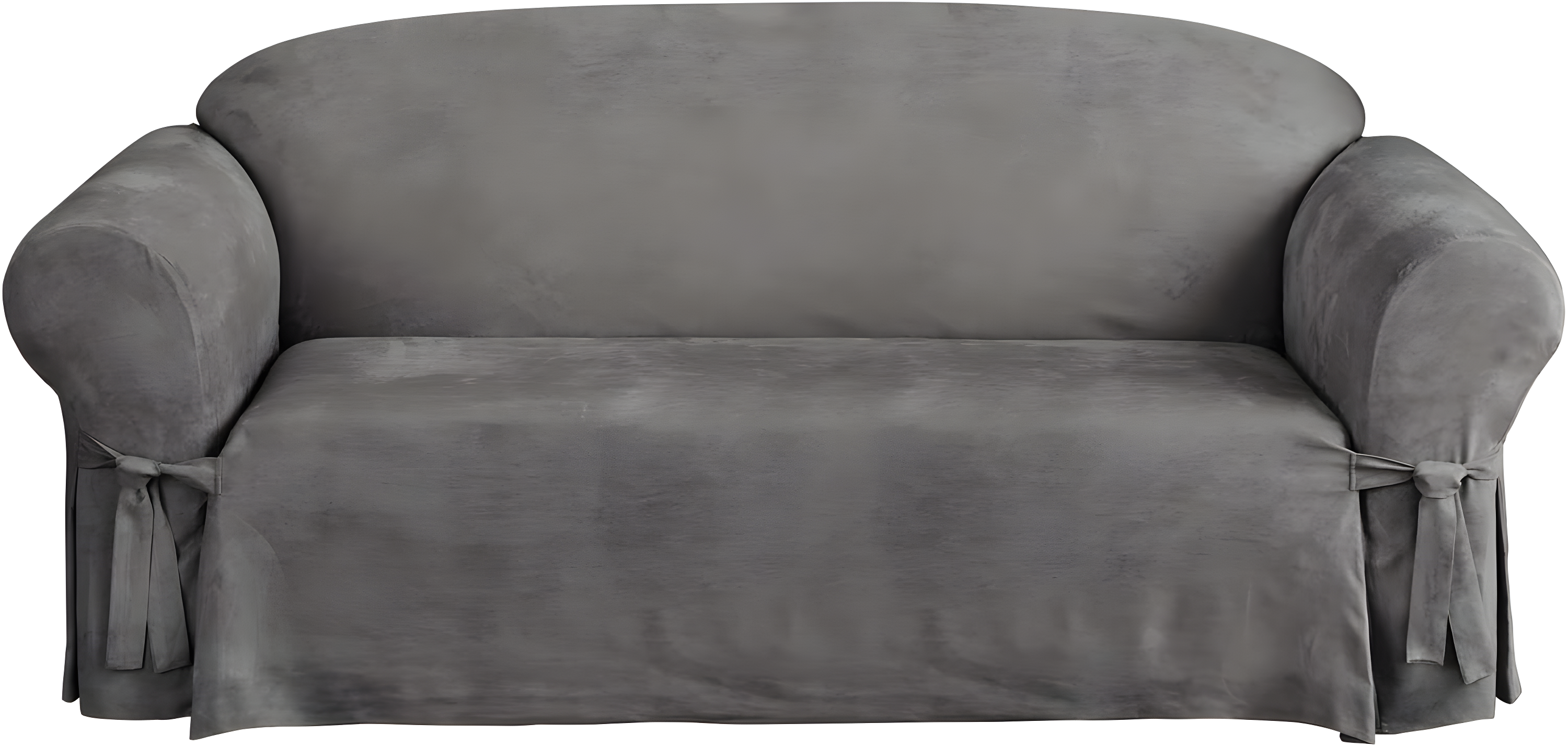 Soft Suede Box Cushion Sofa Slipcover