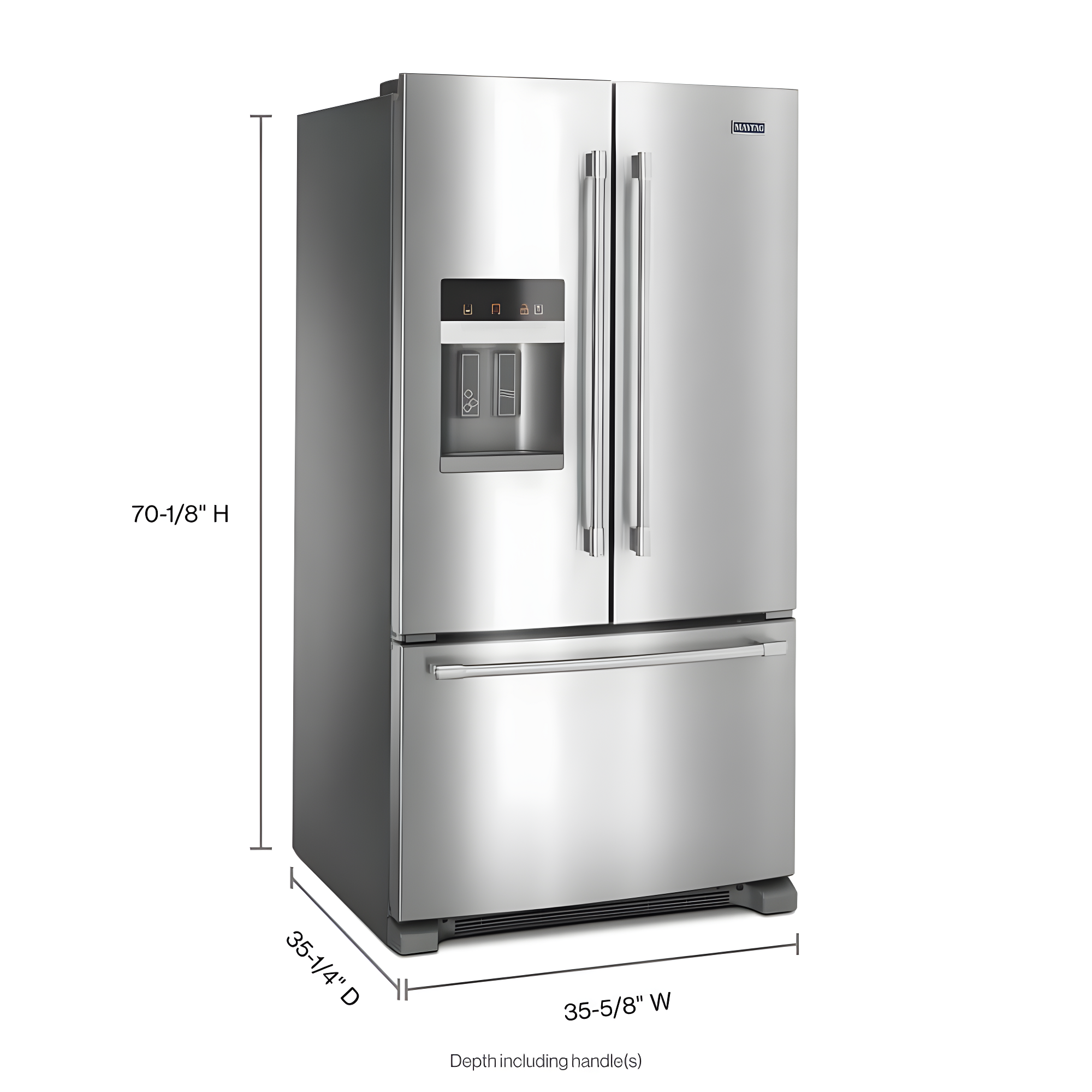 MAYTAG MFI2570FEZ french door freestanding refrigerator
