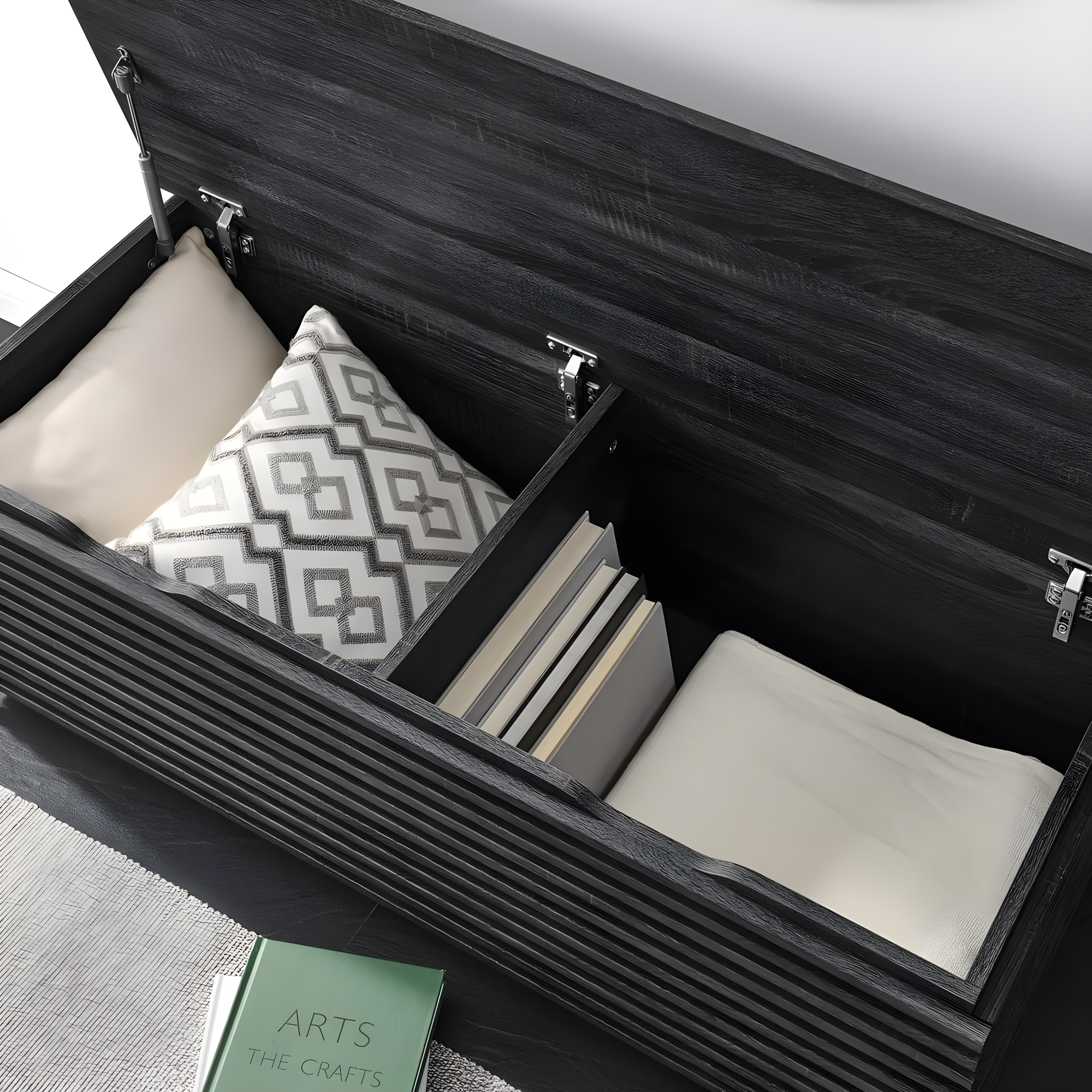 Modway Render 47" Wood Grain Storage Bench & Reviews | Wayfair