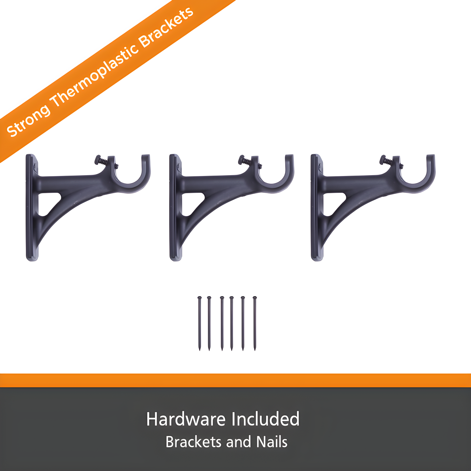 Kenney Steel Overall Width Single Curtain Rod