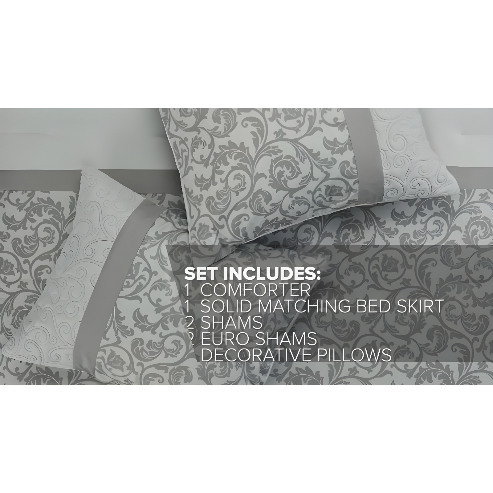 Ramsey Embroidered 8 Piece Comforter Set