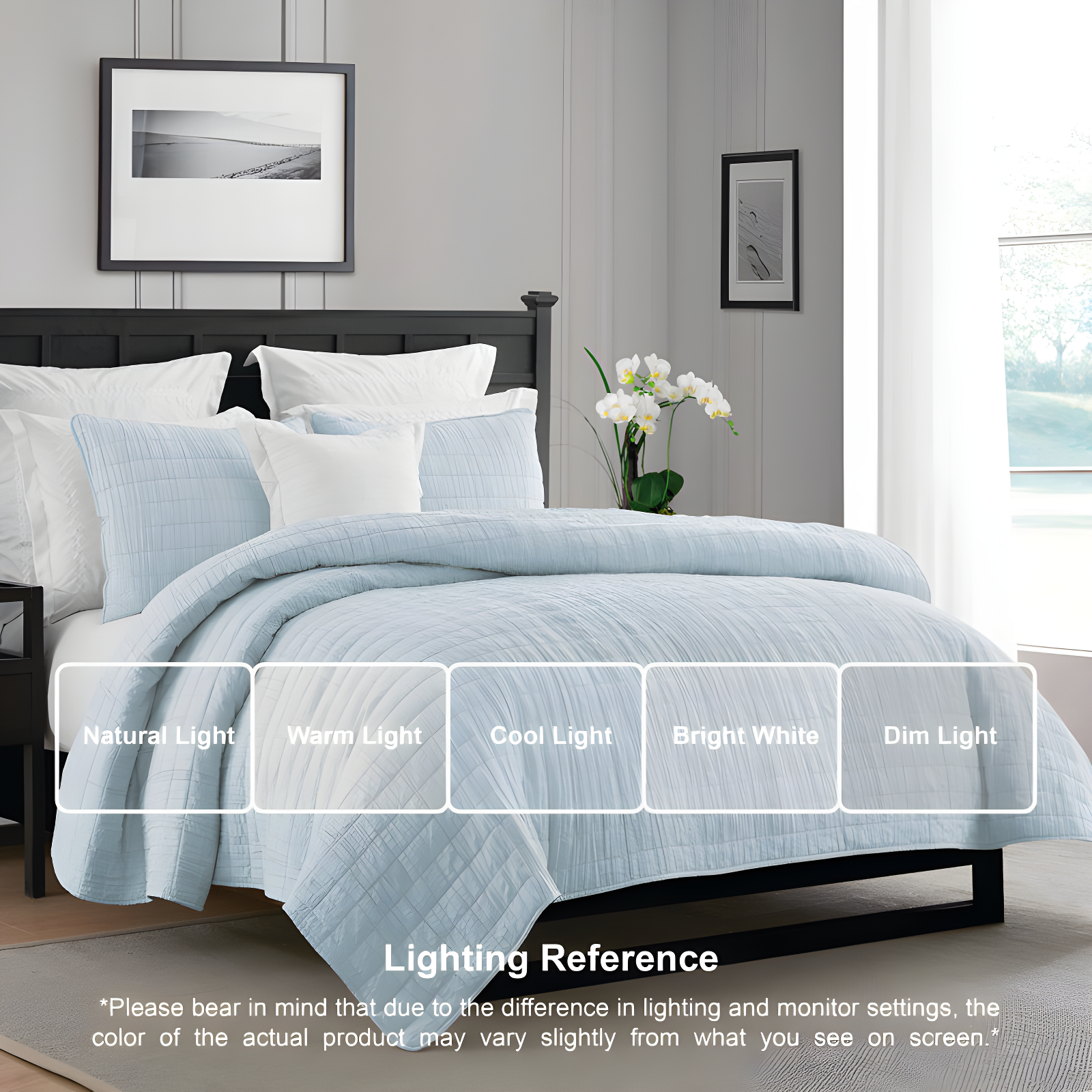 Swift Home Ultra Soft Crinkle Washed Microfiber 3-Piece Quilt Set