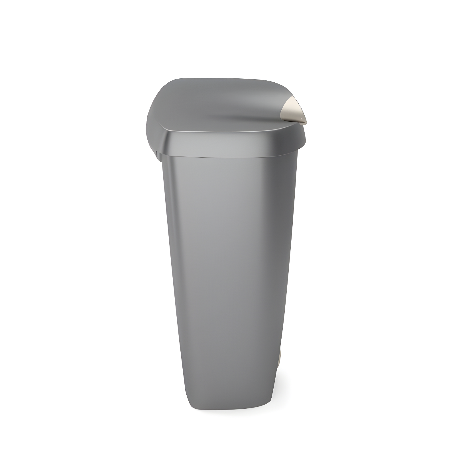 Umbra 13gal Brim Step Trash Can Nickel: Kitchen Trash Can, 50 Quart, Polypropylene, Indoor, Silver