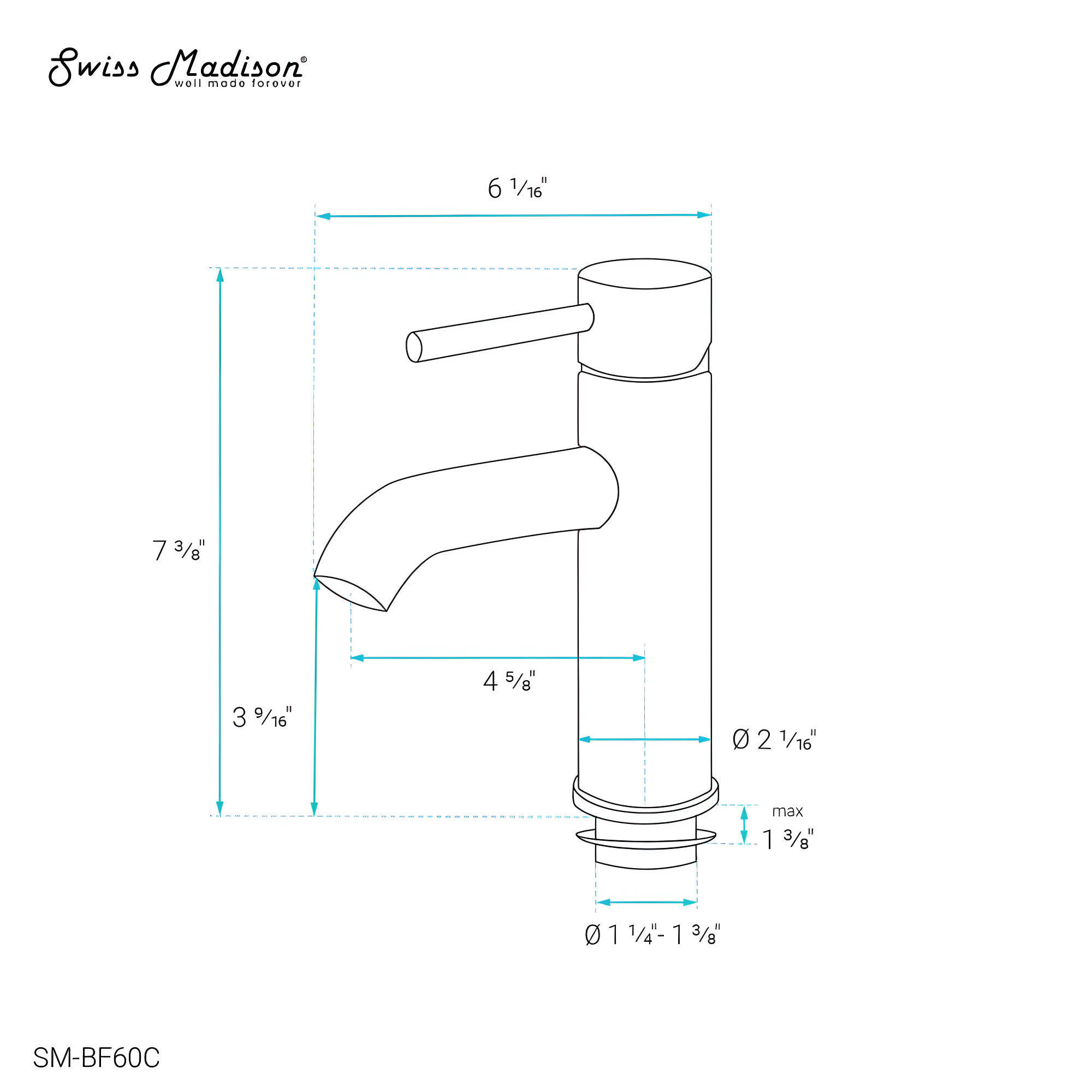 Ivy Single Hole, Single-Handle, Bathroom Faucet