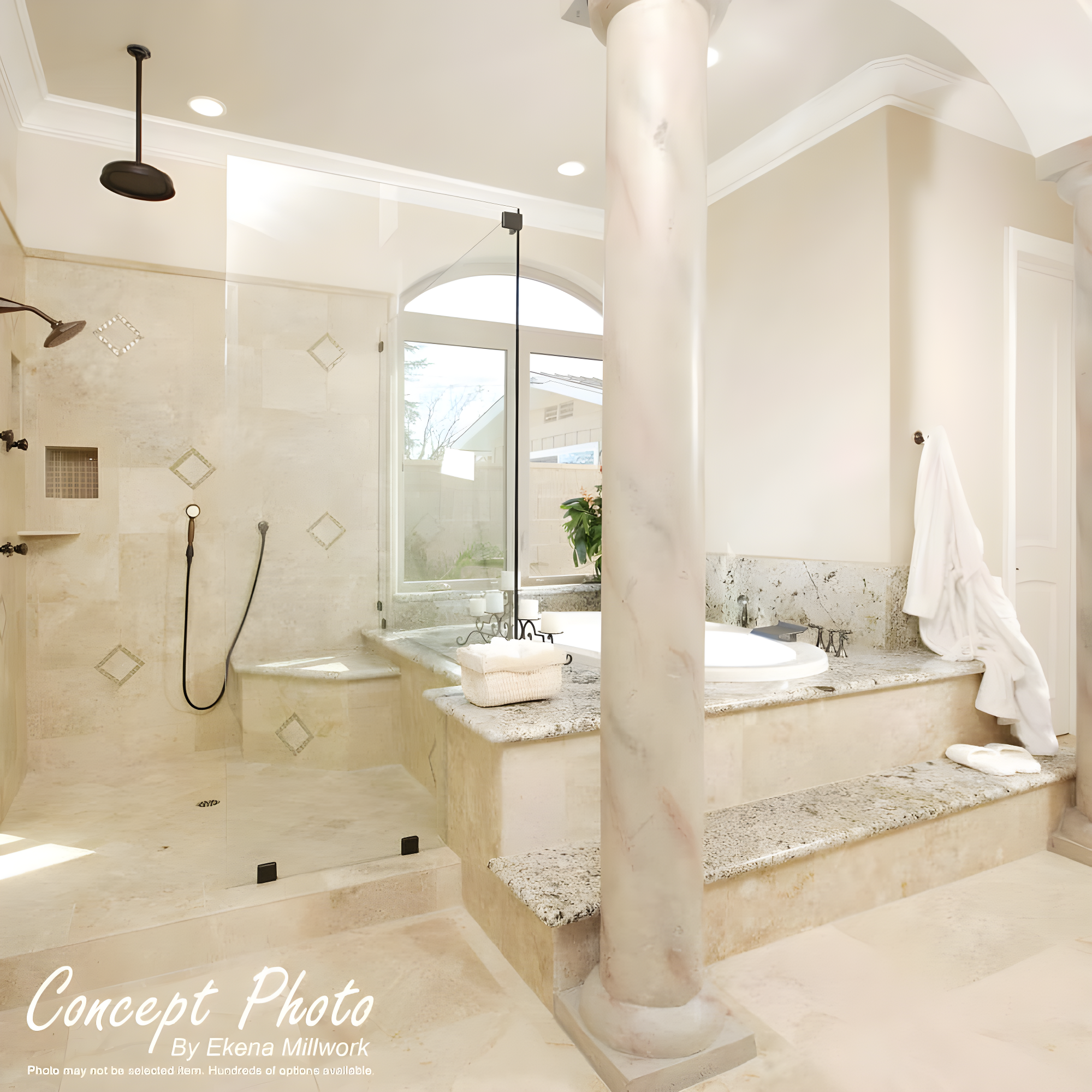 3'' H x 96'' W x 2.125'' D Plastic Crown