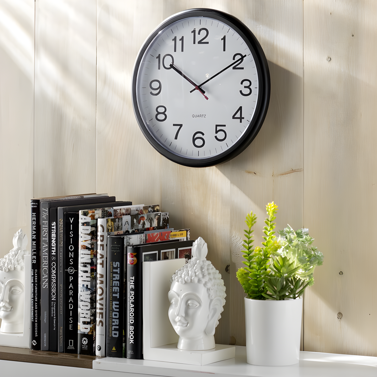 UNIVERSAL Indoor/Outdoor Clock 13 1/2" Black 11381
