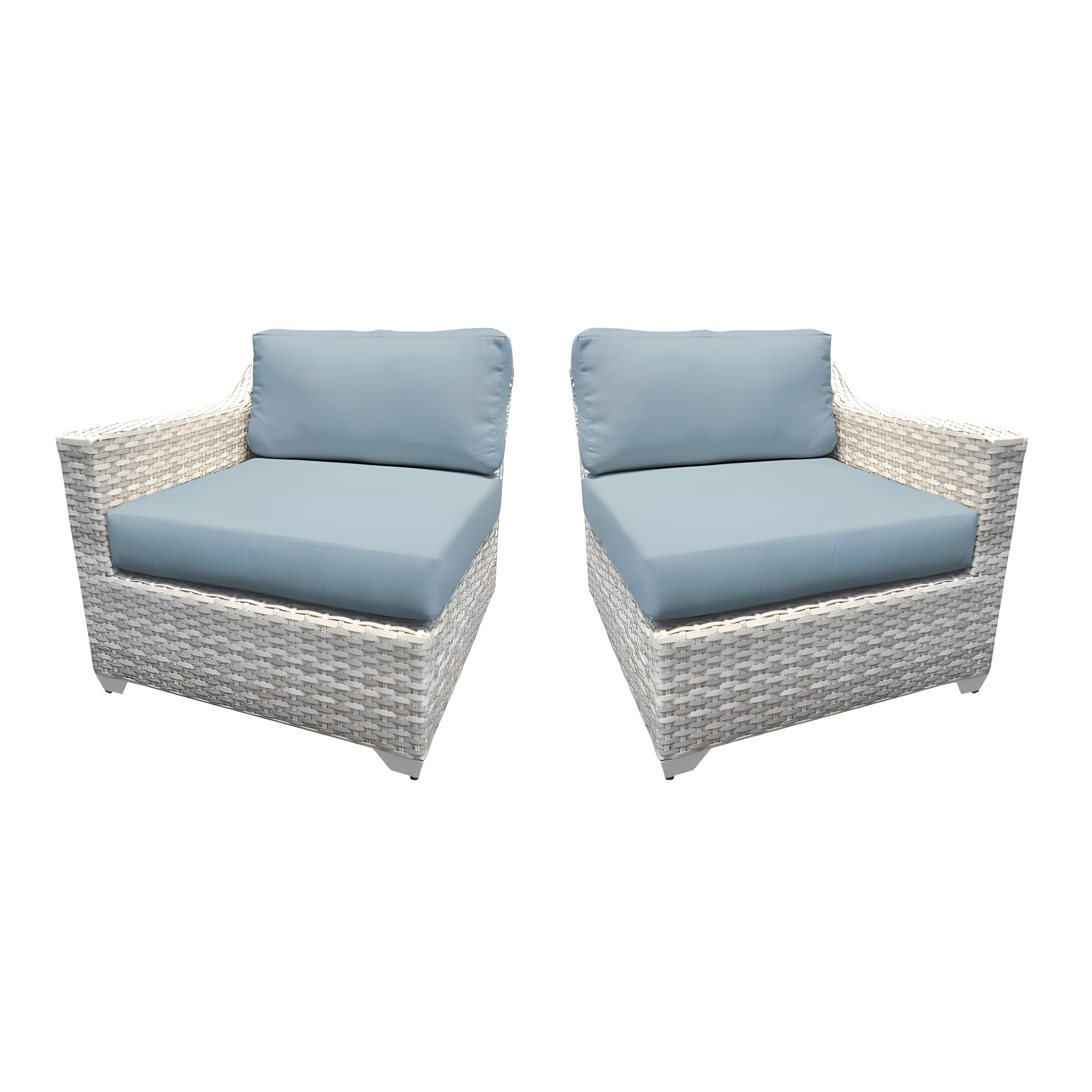Bannister 64'' Wicker Outdoor Loveseat