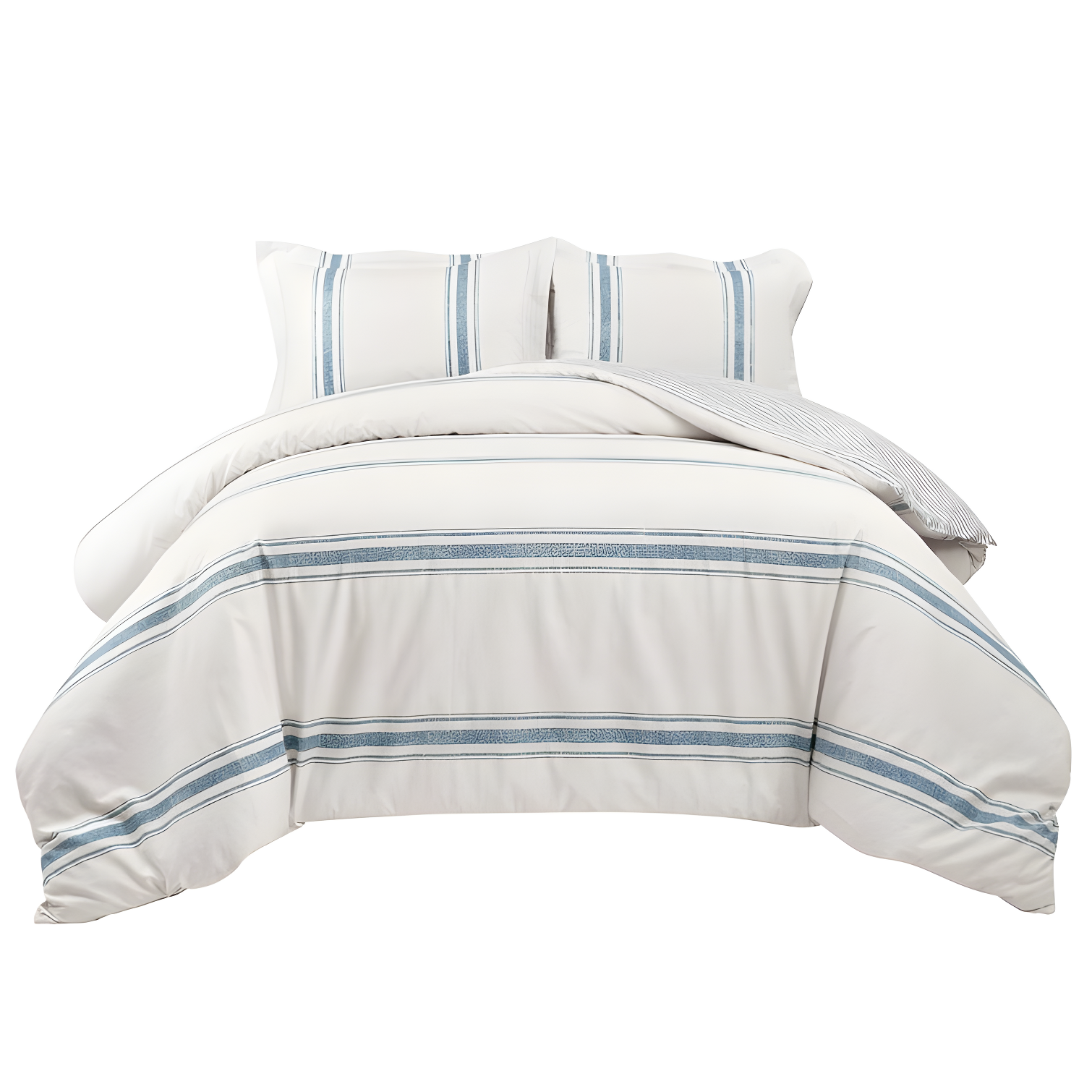 Farmhouse Standard Cotton Reversible Comforter Set