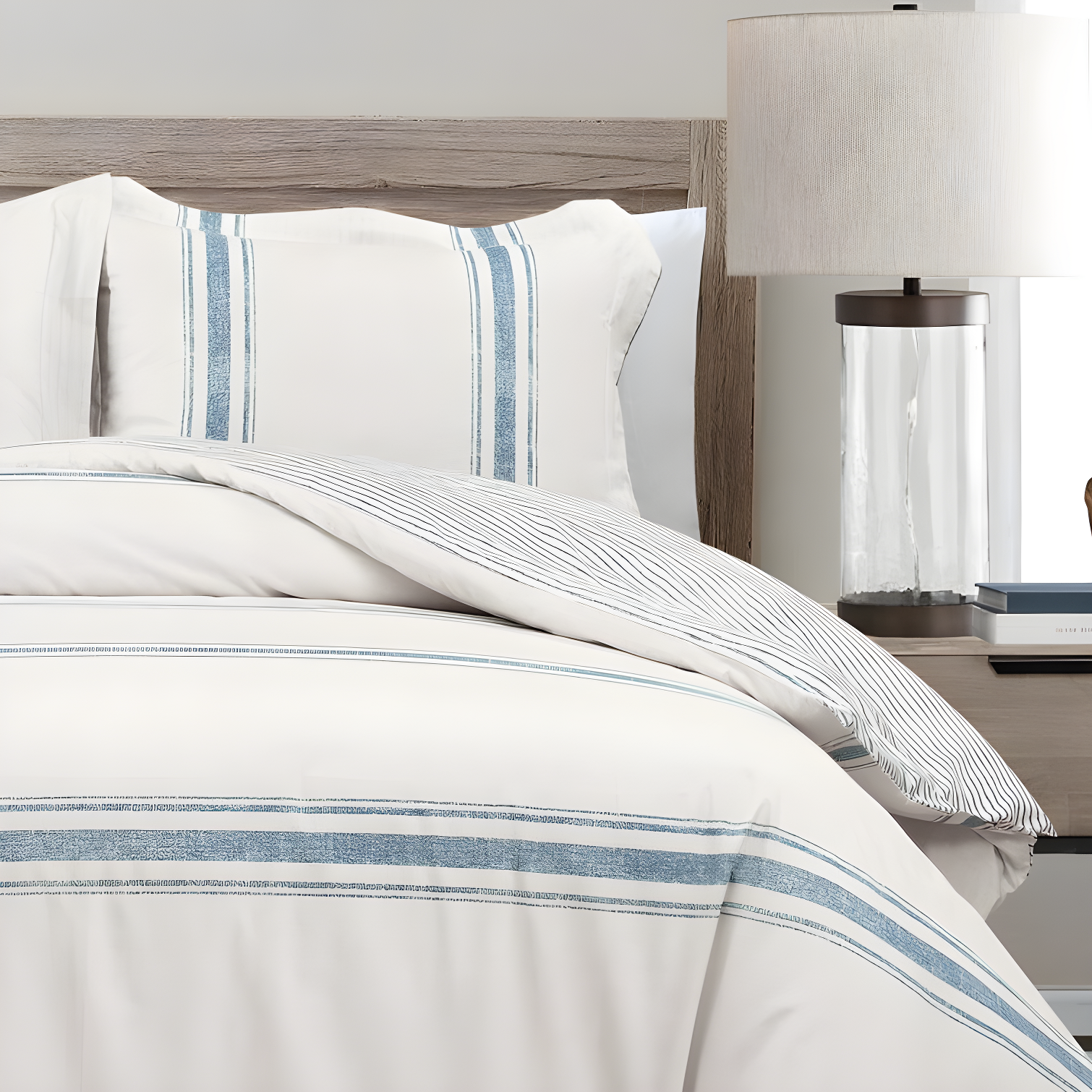 Farmhouse Standard Cotton Reversible Comforter Set