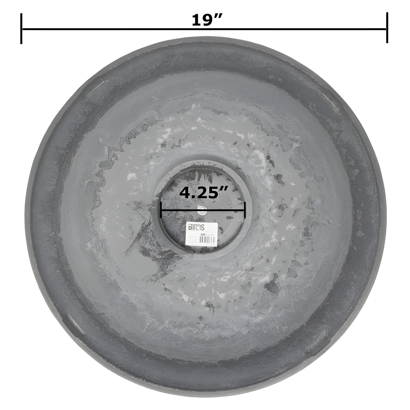 Tierra Garden Birds 19" D Hunter Green Fiber Clay Birdbath Bowl