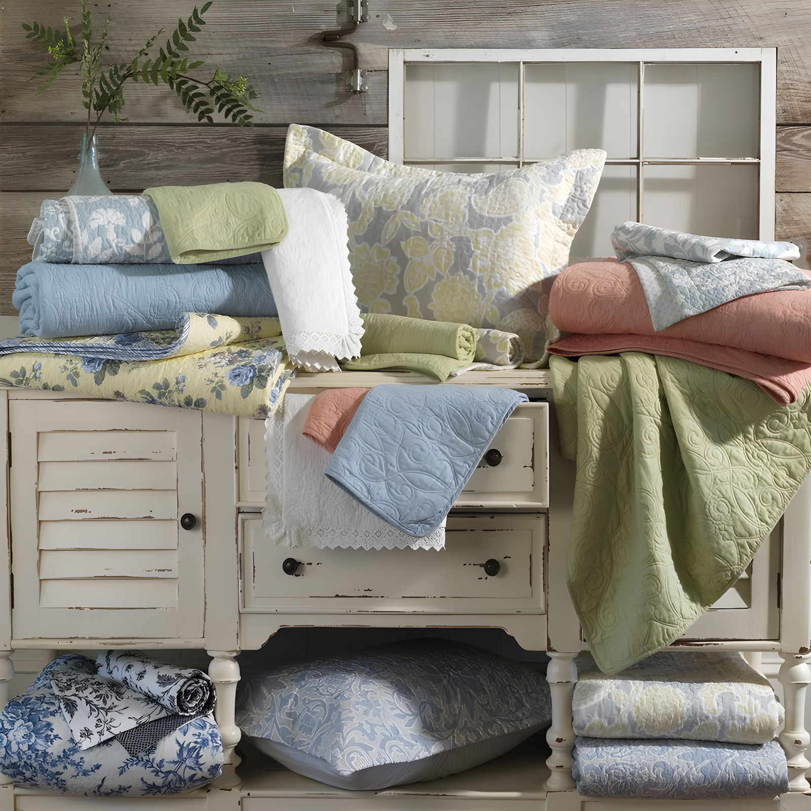 Laura Ashley Felicity Cotton Reversible Quilt Set