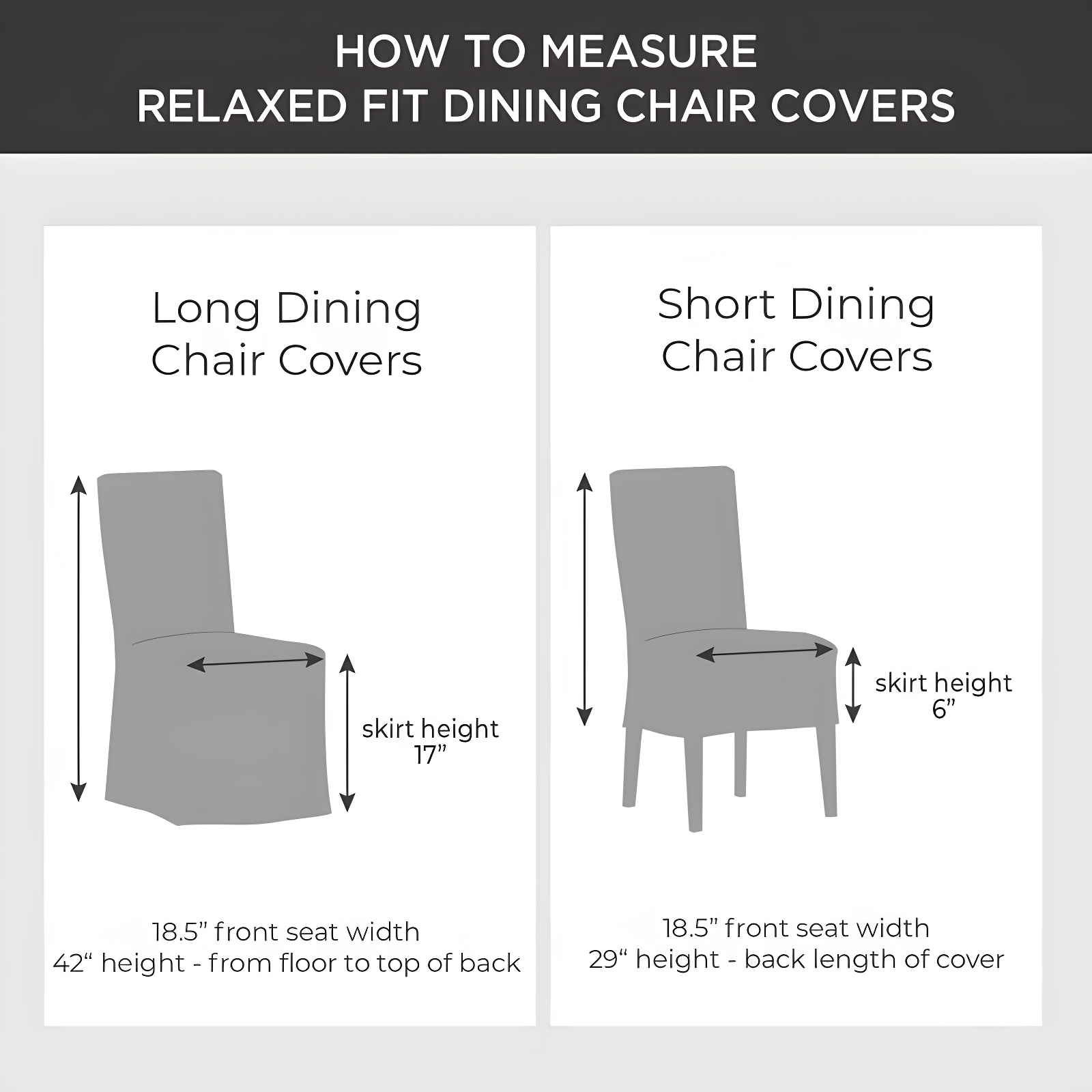 Scroll Classic Box Cushion Dining Chair Slipcover