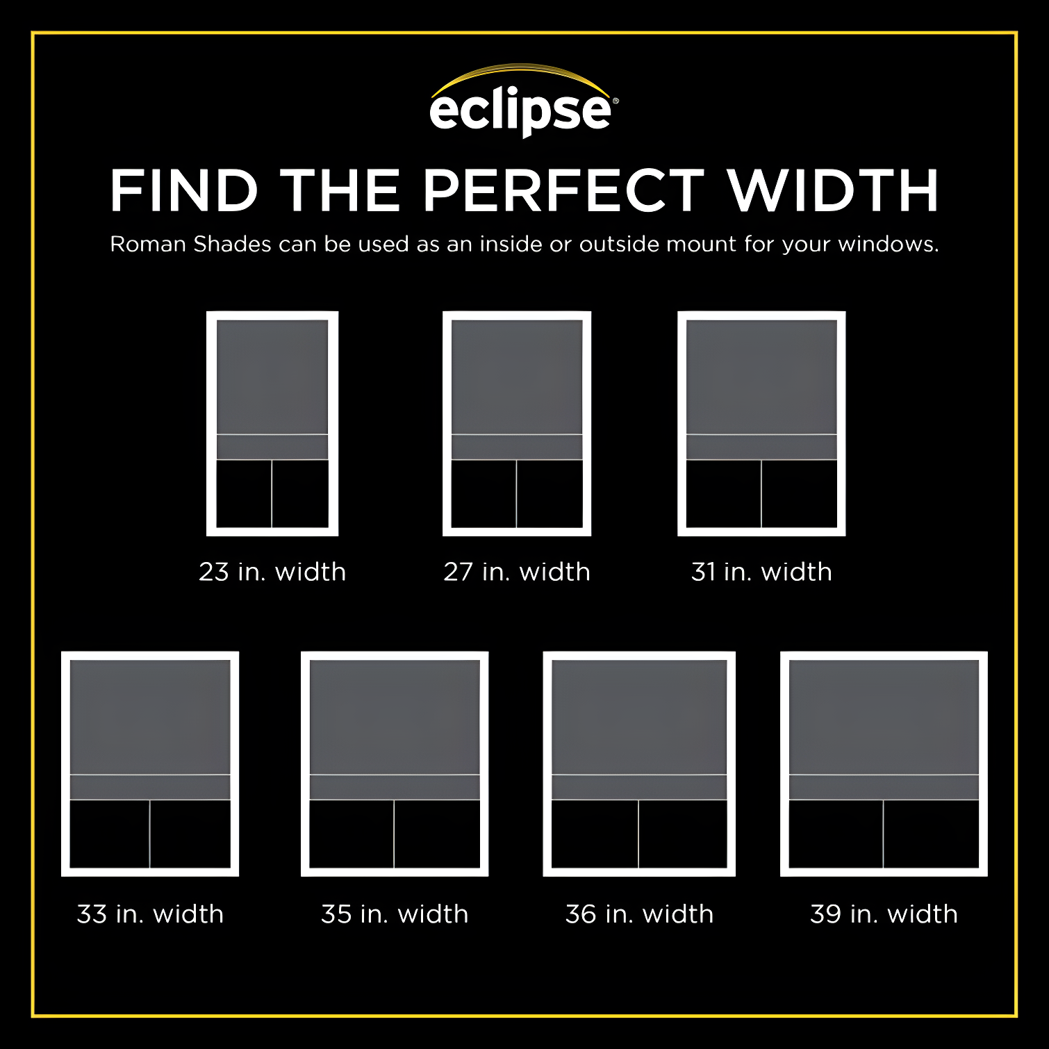 Eclipse Blackout Roman Shade