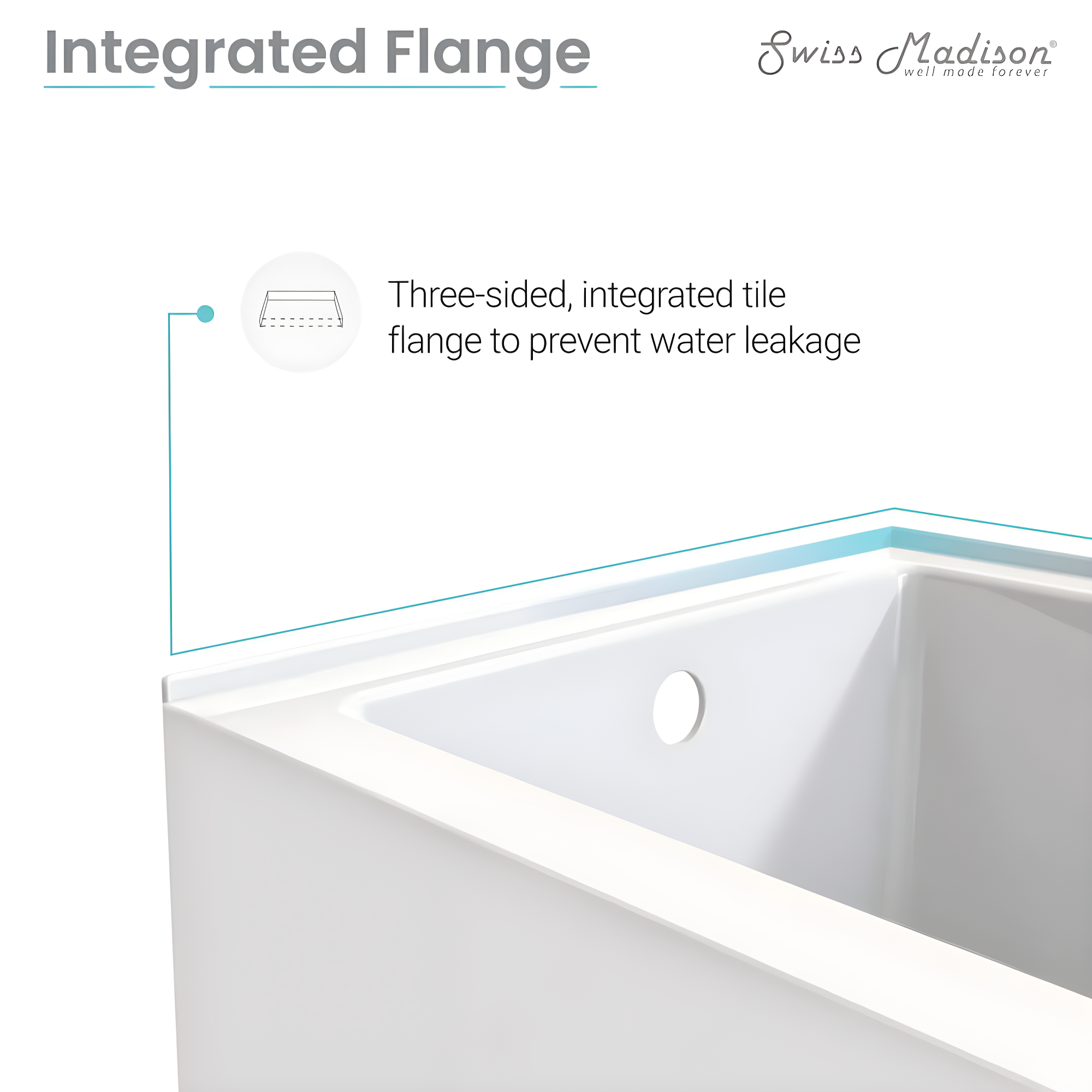 Voltaire 60" x 30" Alcove Bathtub with Apron
