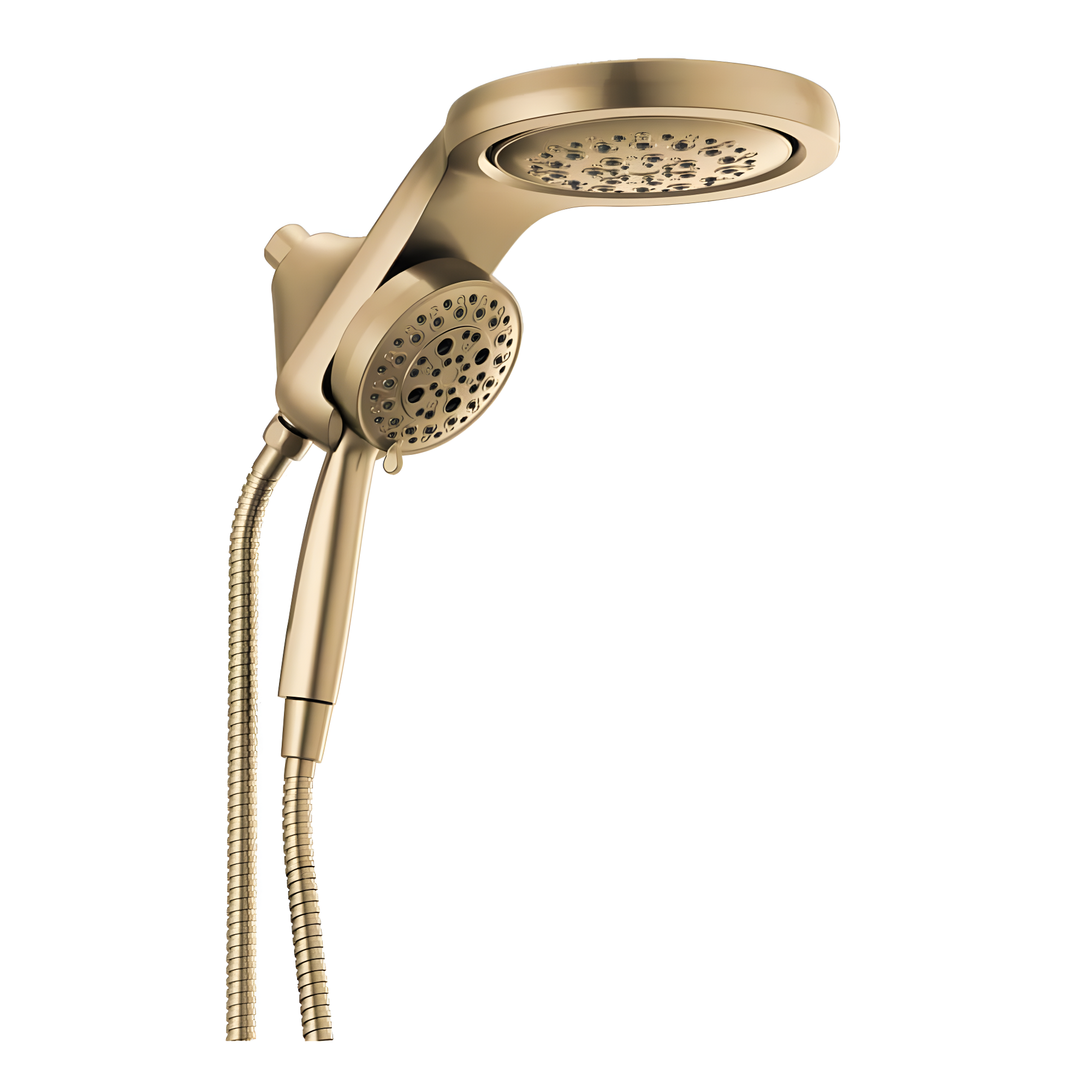 Hydrorain 5 Spray Dual Shower Head and Handheld Shower with Lumicoat and H2Okinetic 2.5 GPM
