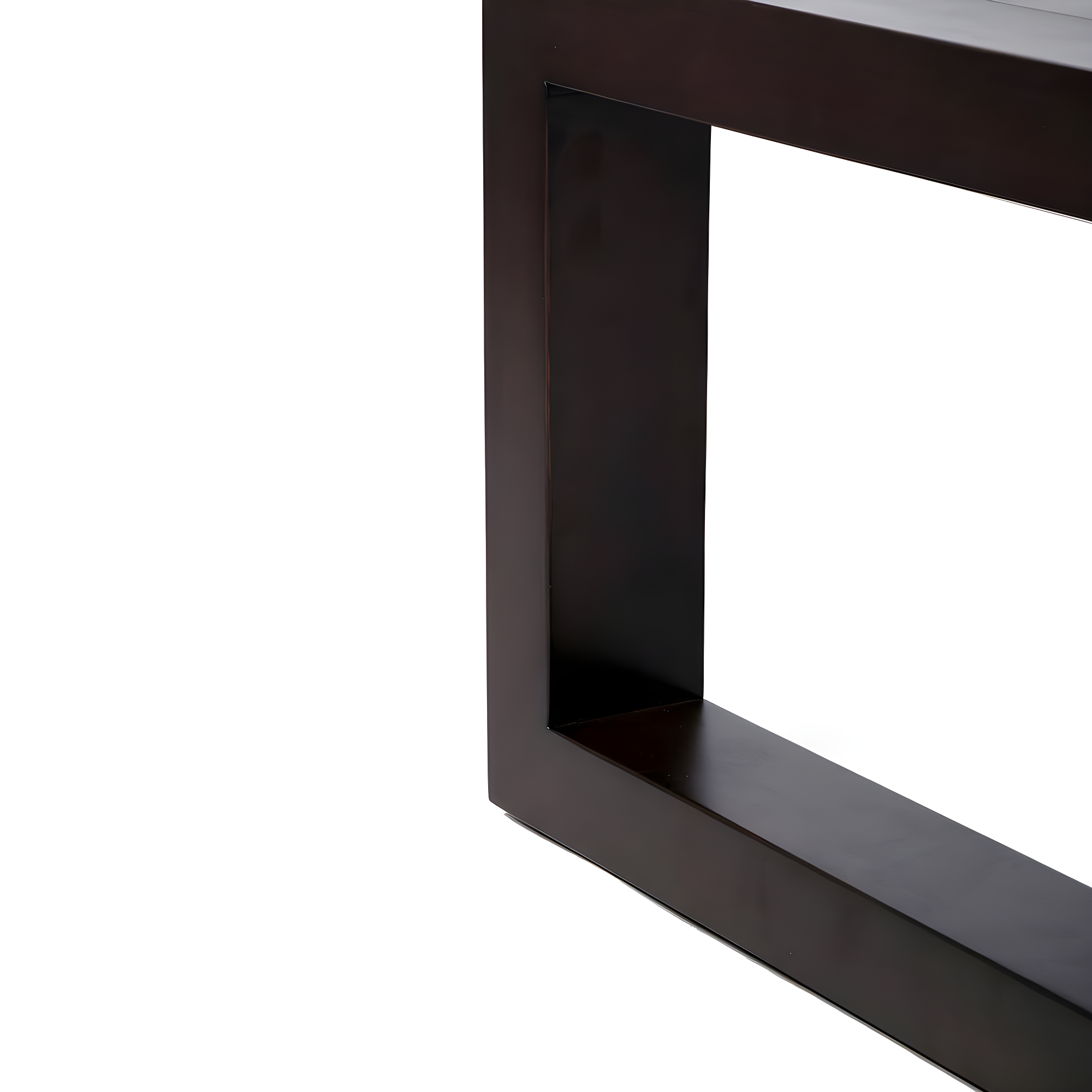 Armen Living Paradise 40.5" Modern Wood Outdoor Patio Coffee in Dark Wood
