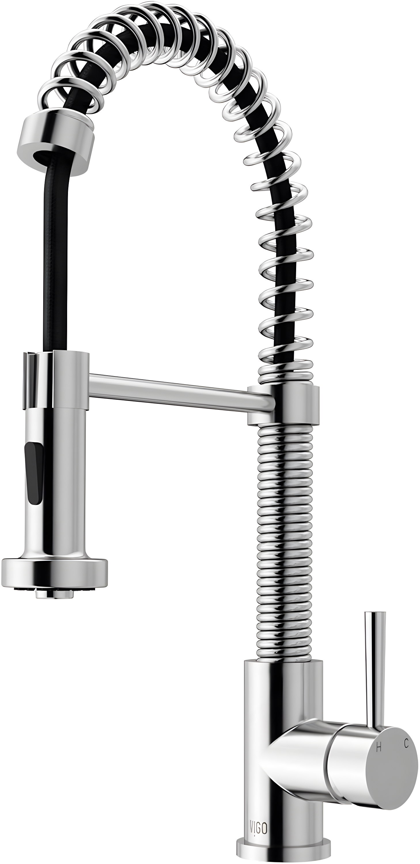 Edison 19" H 1-handle Pull-Down 2-Function Sprayer Kitchen Faucet