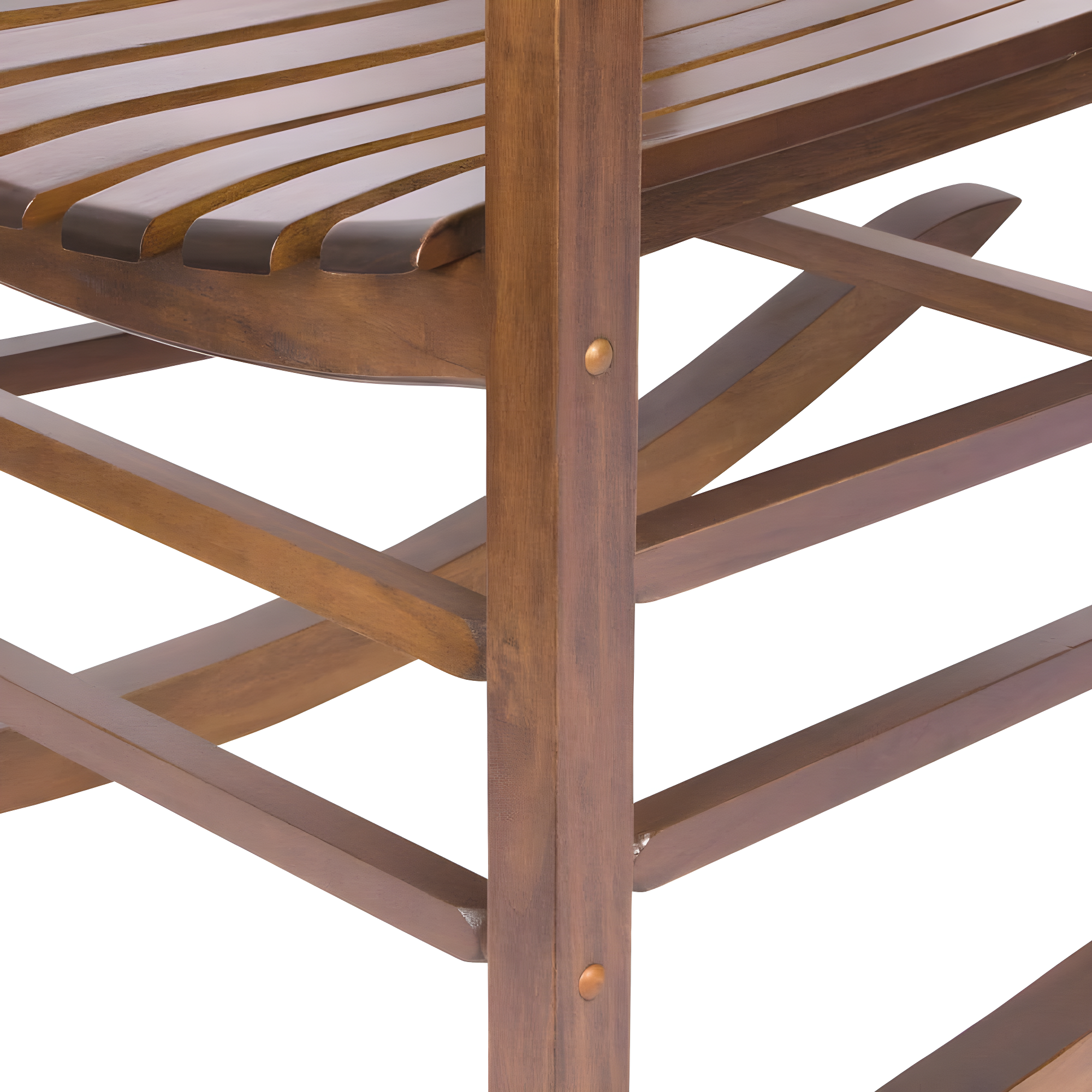 Shine Company Vermont Hardwood Outdoor Porch Patio Furniture Rocker Chair, Oak