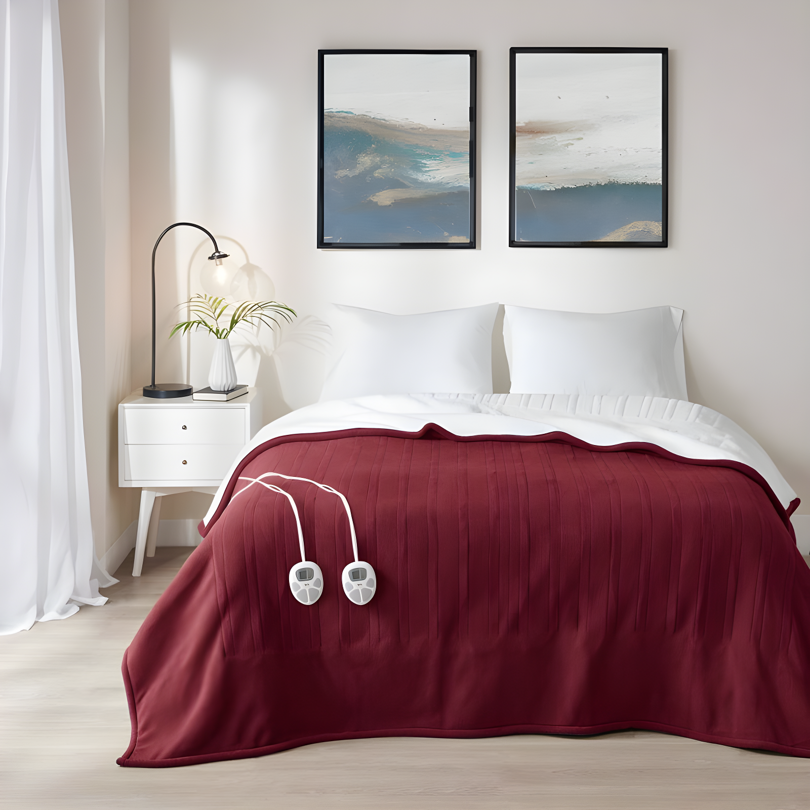 Serta Serta Fleece to Sherpa Heated Blanket